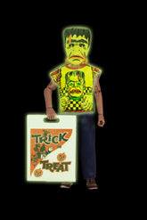 Ben Cooper Costume Kids Collection - Glow-in-the-Dark Frankenstein 6" Costumed Action Figure - NECA