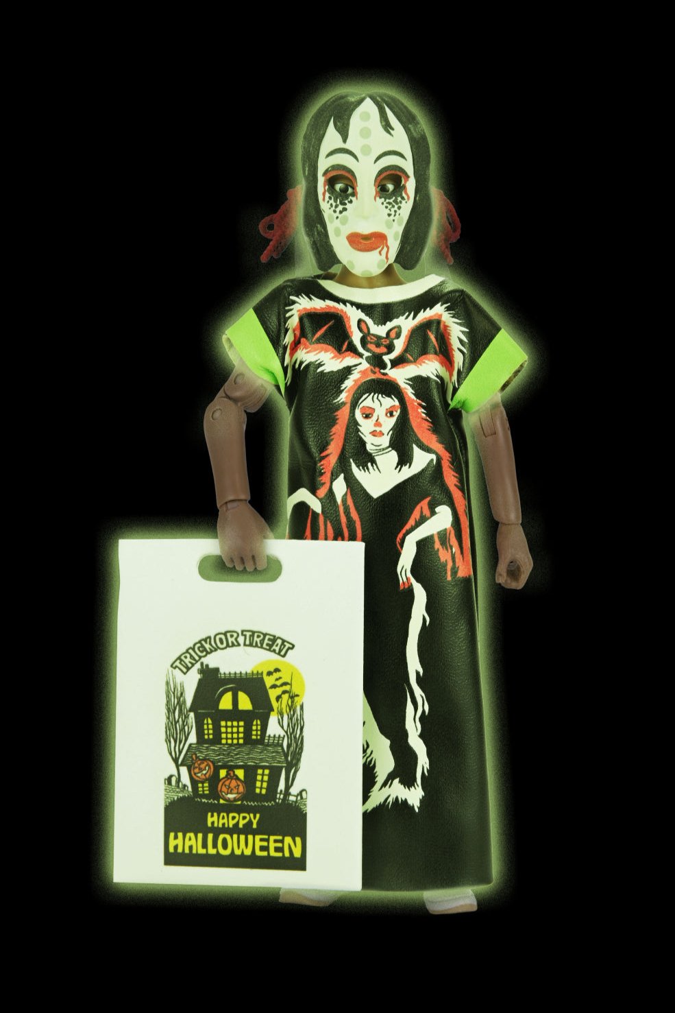 Ben Cooper Costume Kids Collection - Glow-in-the-Dark Vampire Girl 6&quot; Costumed Action Figure - NECA