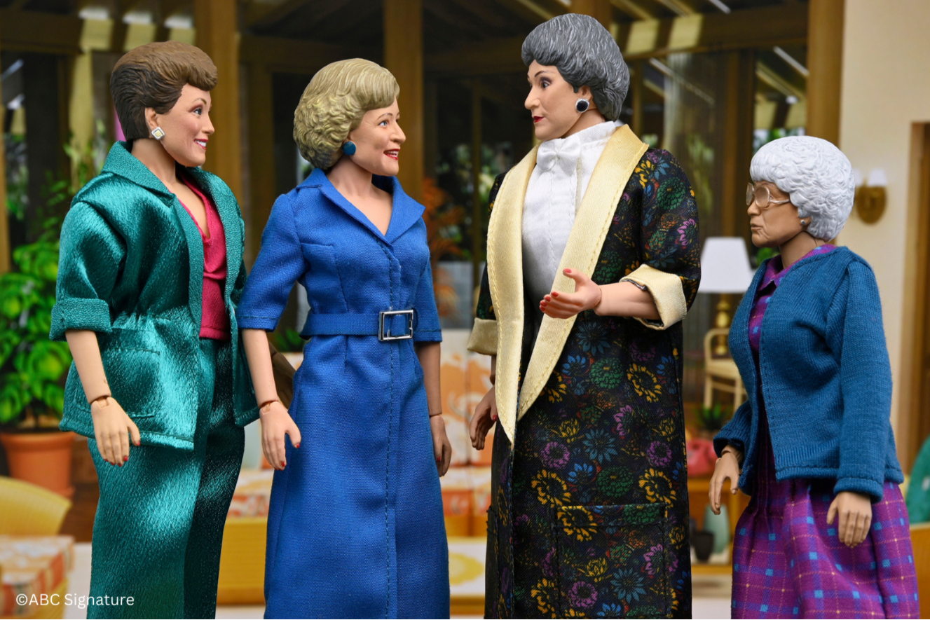 The Golden Girls - 40th Anniversary Golden Girls 8" Clothed Action Figure Deluxe 4-Pack - NECA