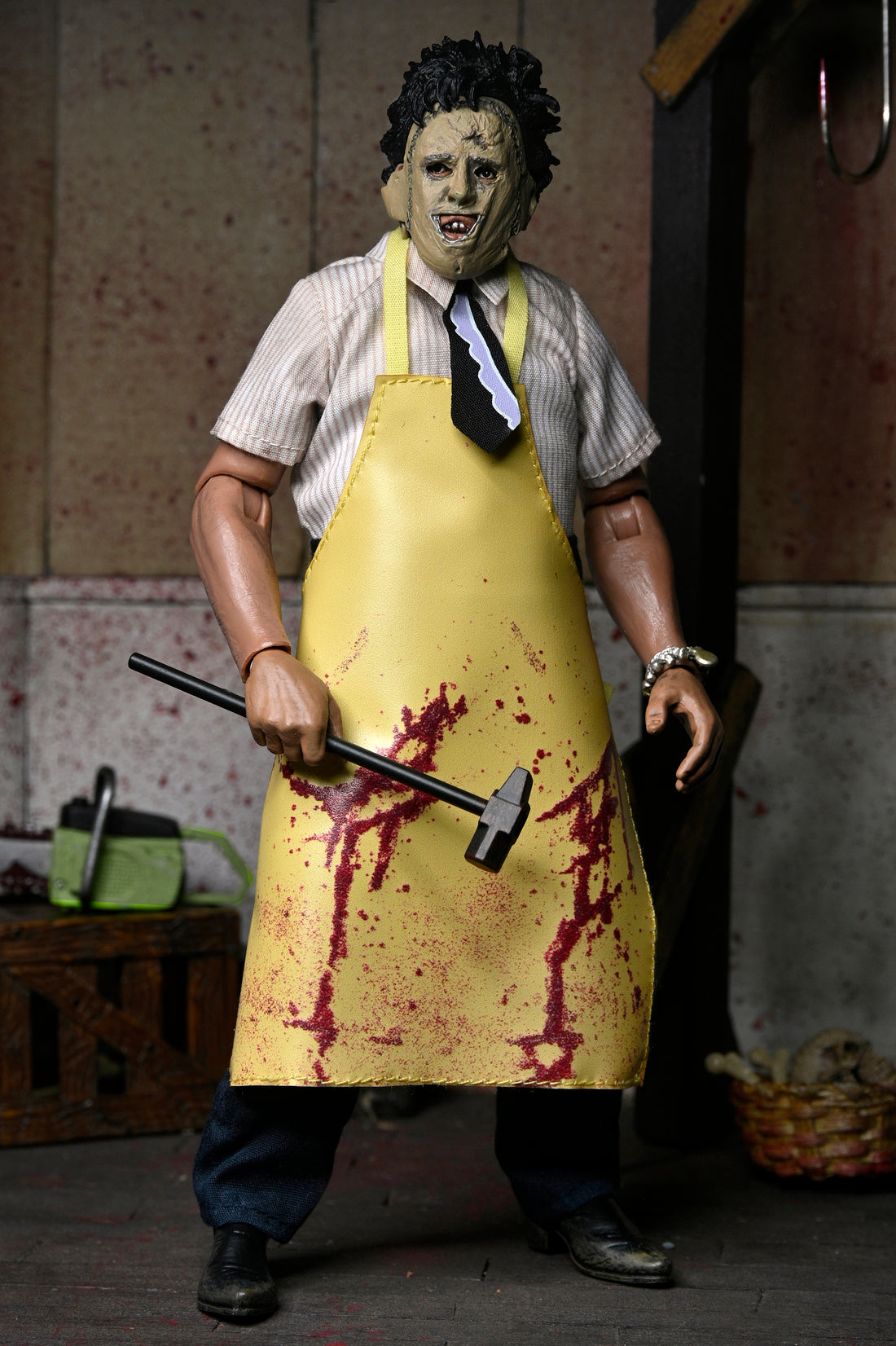 Texas Chainsaw Massacre -Leatherface 8&quot; Clothed Action Figure in Window Box Packaging - NECA