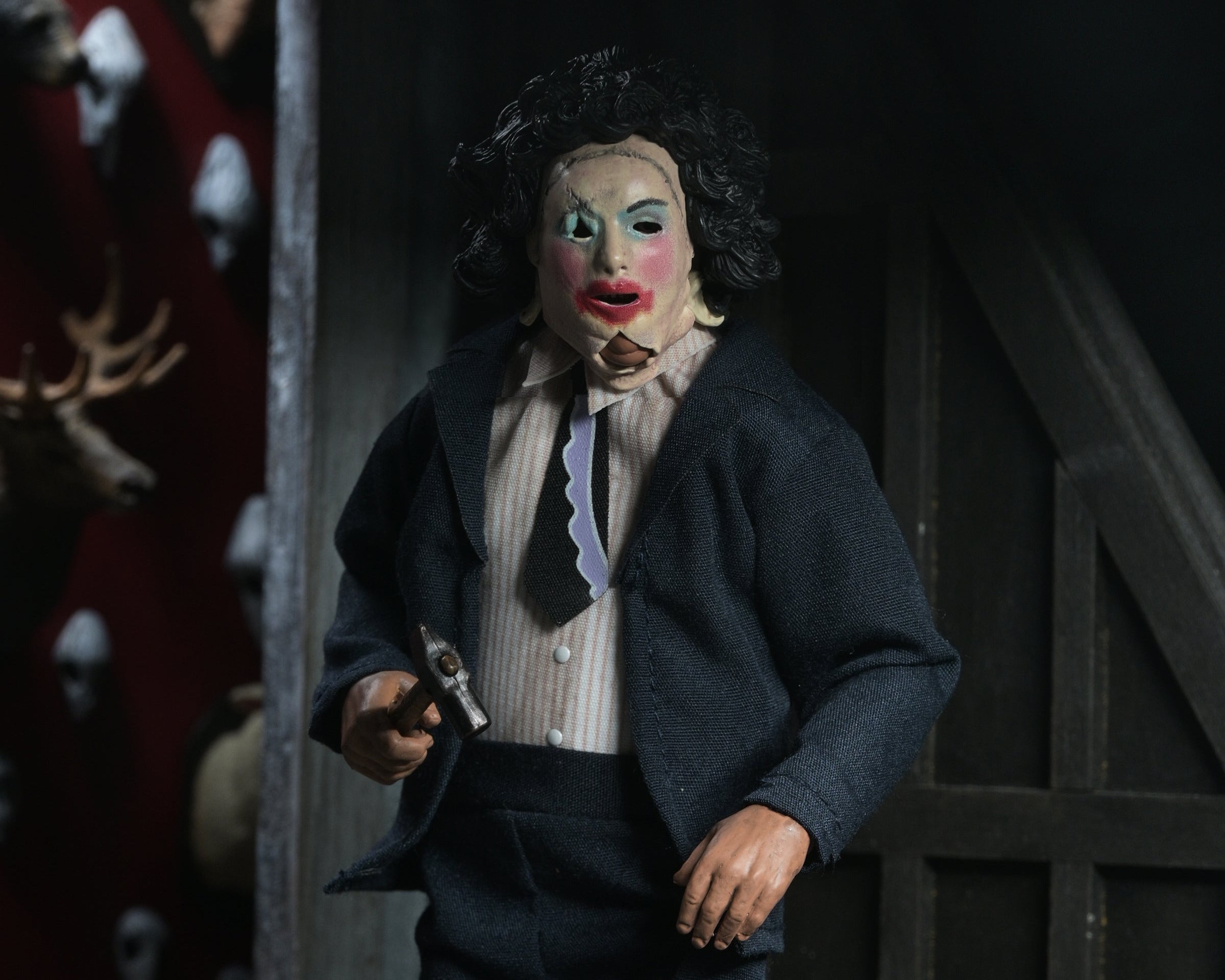 Texas Chainsaw Massacre - Leatherface with Pretty Woman Mask 8" Clothed Action Figure in Window Box Packaging - NECA
