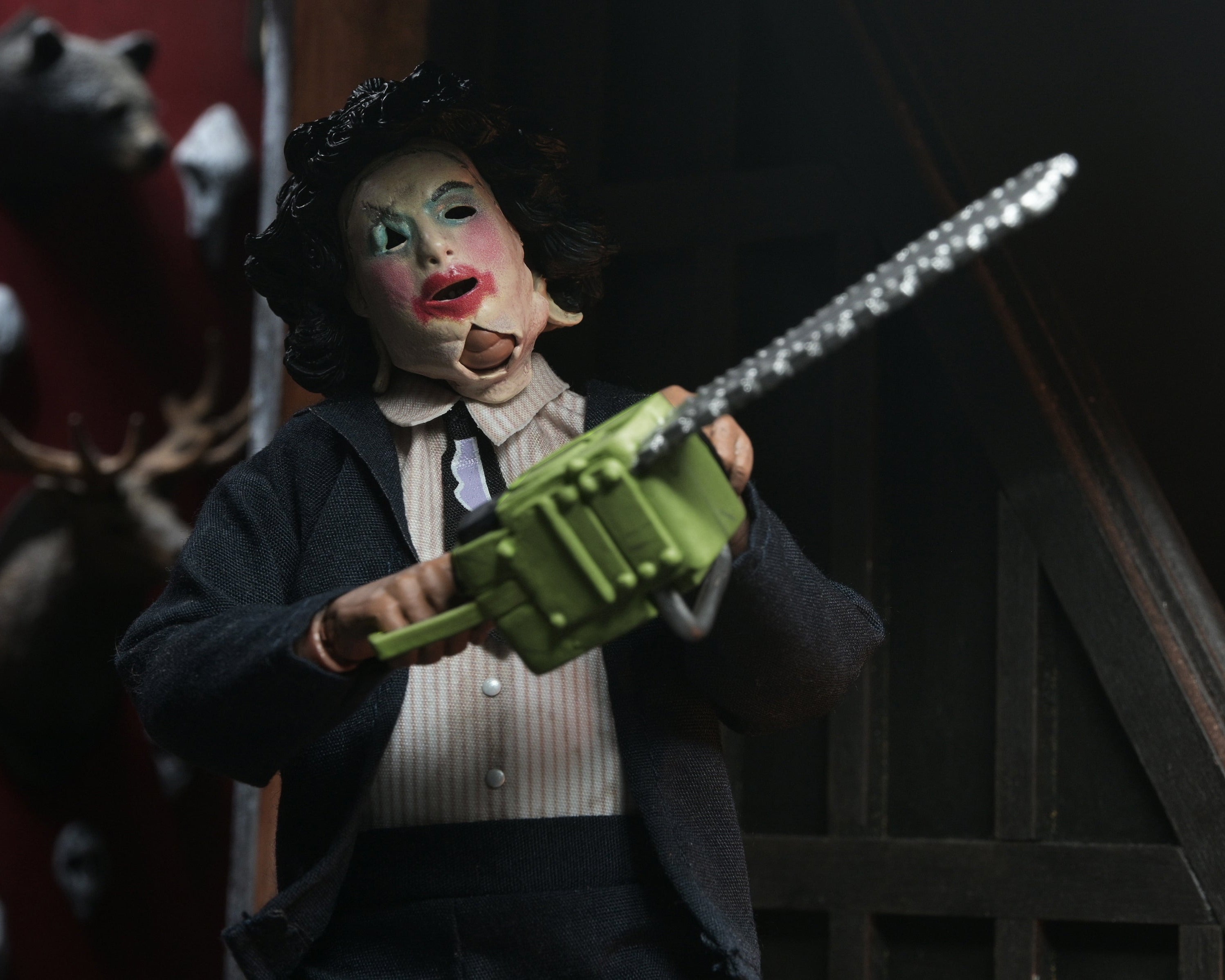 Texas Chainsaw Massacre - Leatherface with Pretty Woman Mask 8" Clothed Action Figure in Window Box Packaging - NECA