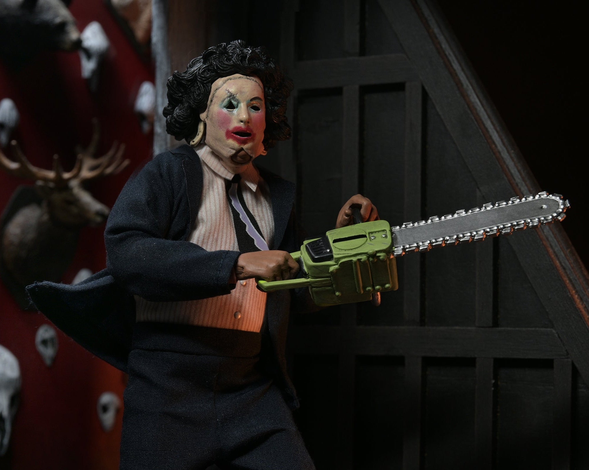 Texas Chainsaw Massacre - Leatherface with Pretty Woman Mask 8" Clothed Action Figure in Window Box Packaging - NECA