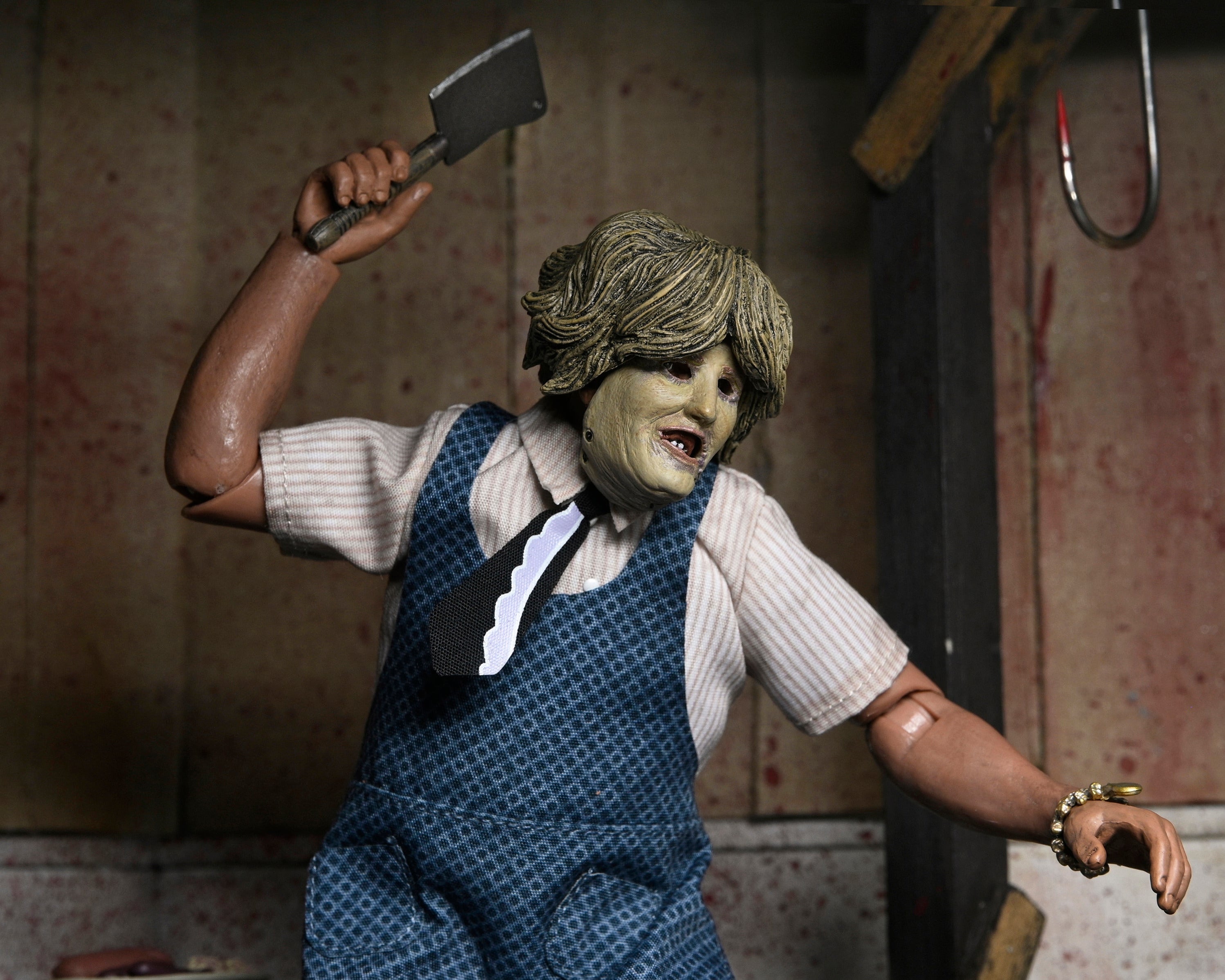 Texas Chainsaw Massacre - Leatherface with Old Lady Mask 8" Clothed Action Figure in Window Box Packaging - NECA