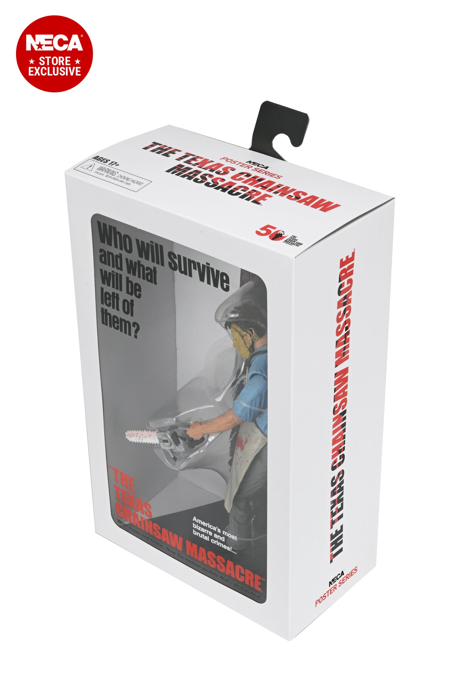 Texas Chainsaw Massacre - 50th Anniversary Ultimate Poster Leatherface 7&quot; Scale Action Figure - NECA