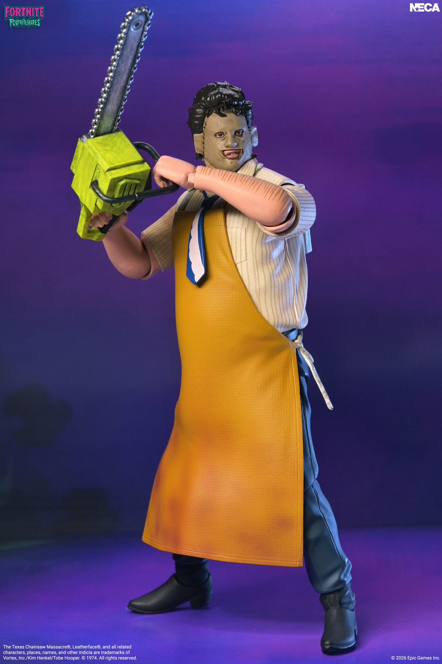 Fortnite x Texas Chainsaw Massacre - Fortnitemares Leatherface 7” Scale Action Figure on the NECA Store