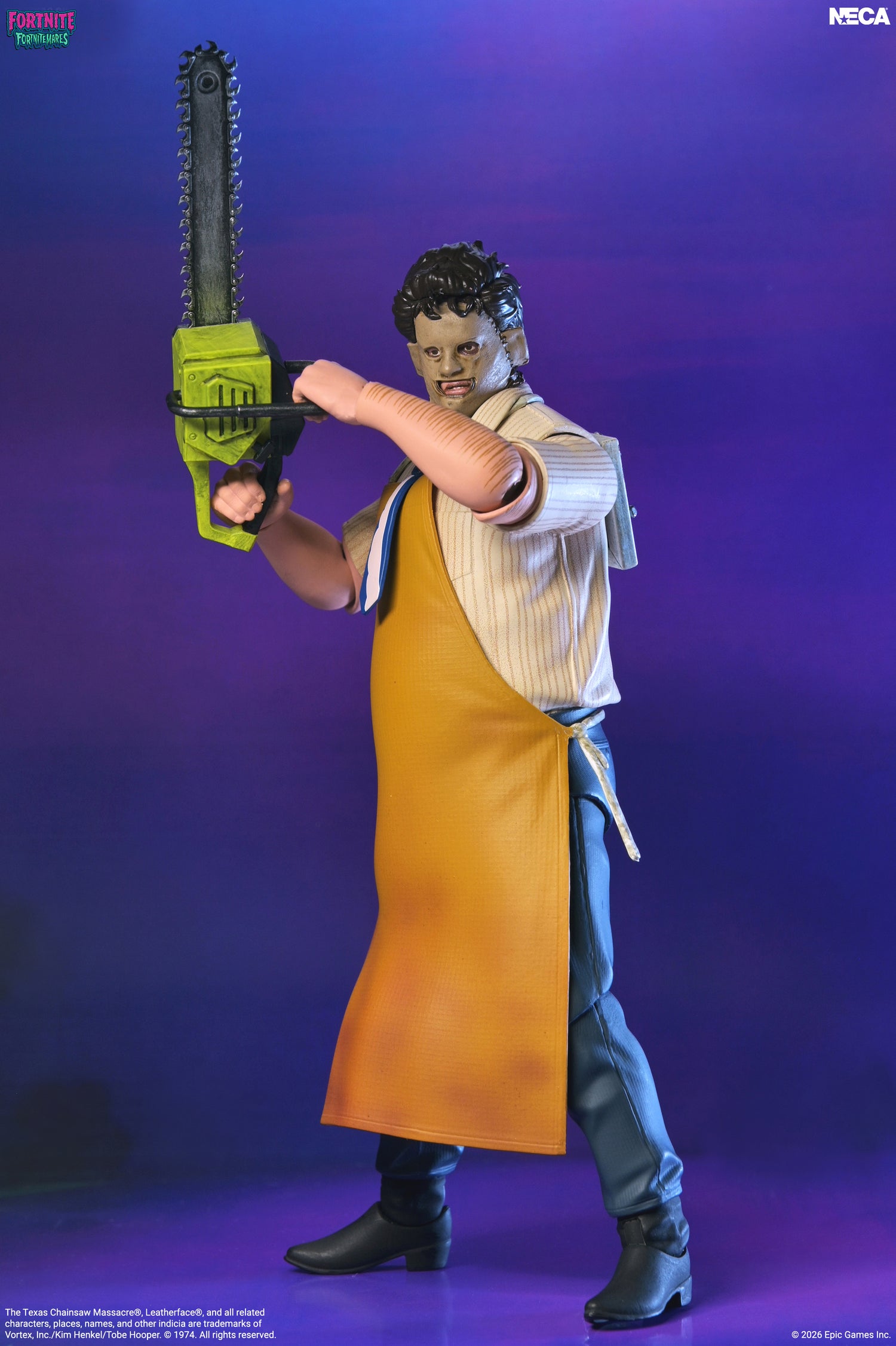 Fortnite x Texas Chainsaw Massacre - Fortnitemares Leatherface 7” Scale Action Figure on the NECA Store