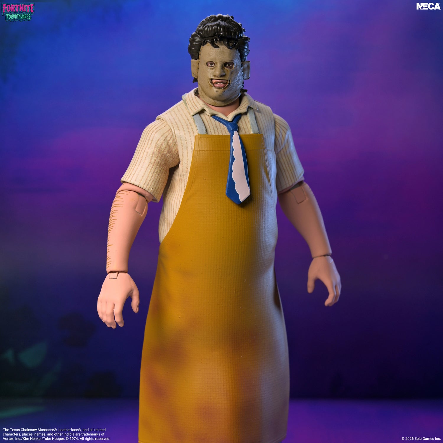 Fortnite x Texas Chainsaw Massacre - Fortnitemares Leatherface 7” Scale Action Figure on the NECA Store