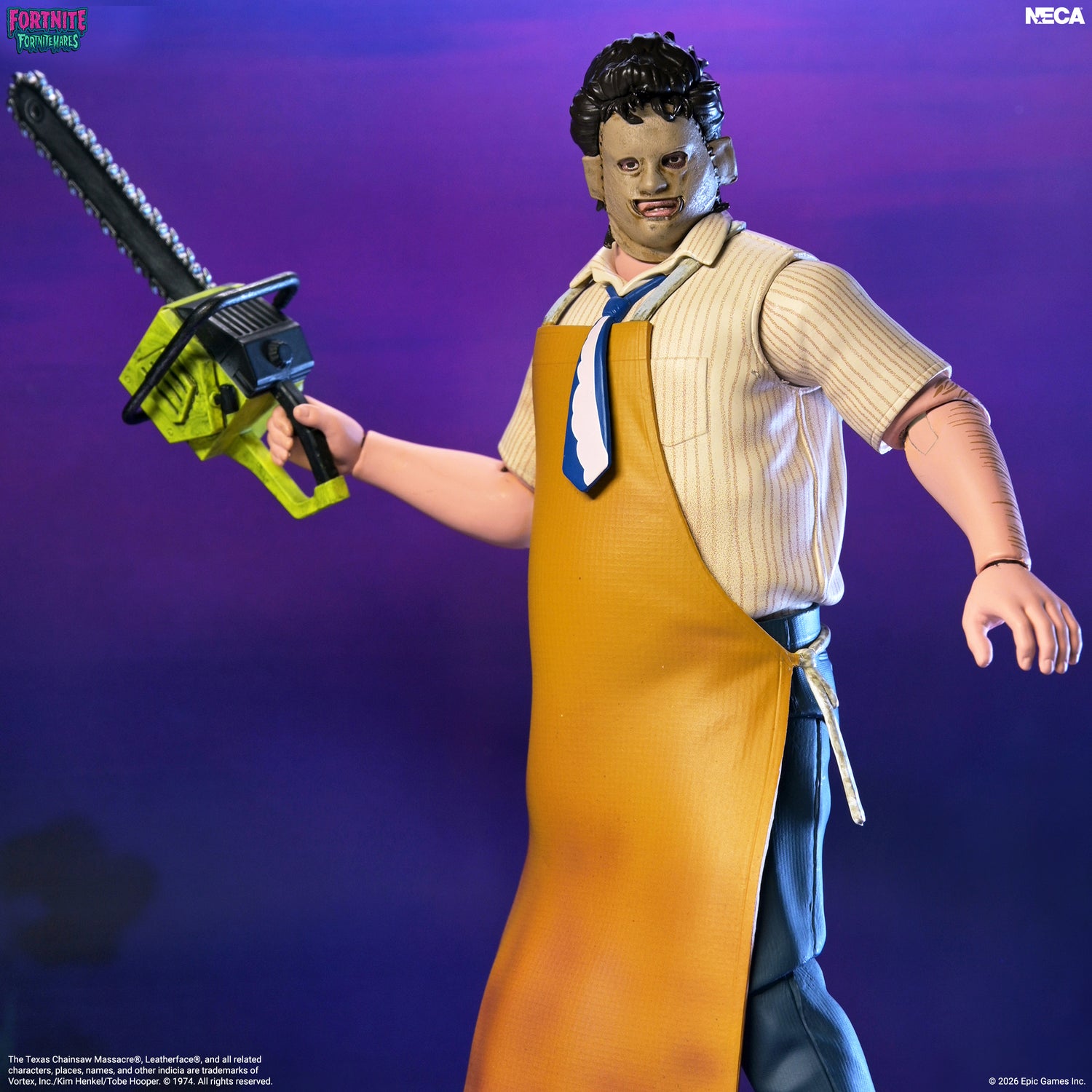 Fortnite x Texas Chainsaw Massacre - Fortnitemares Leatherface 7” Scale Action Figure on the NECA Store