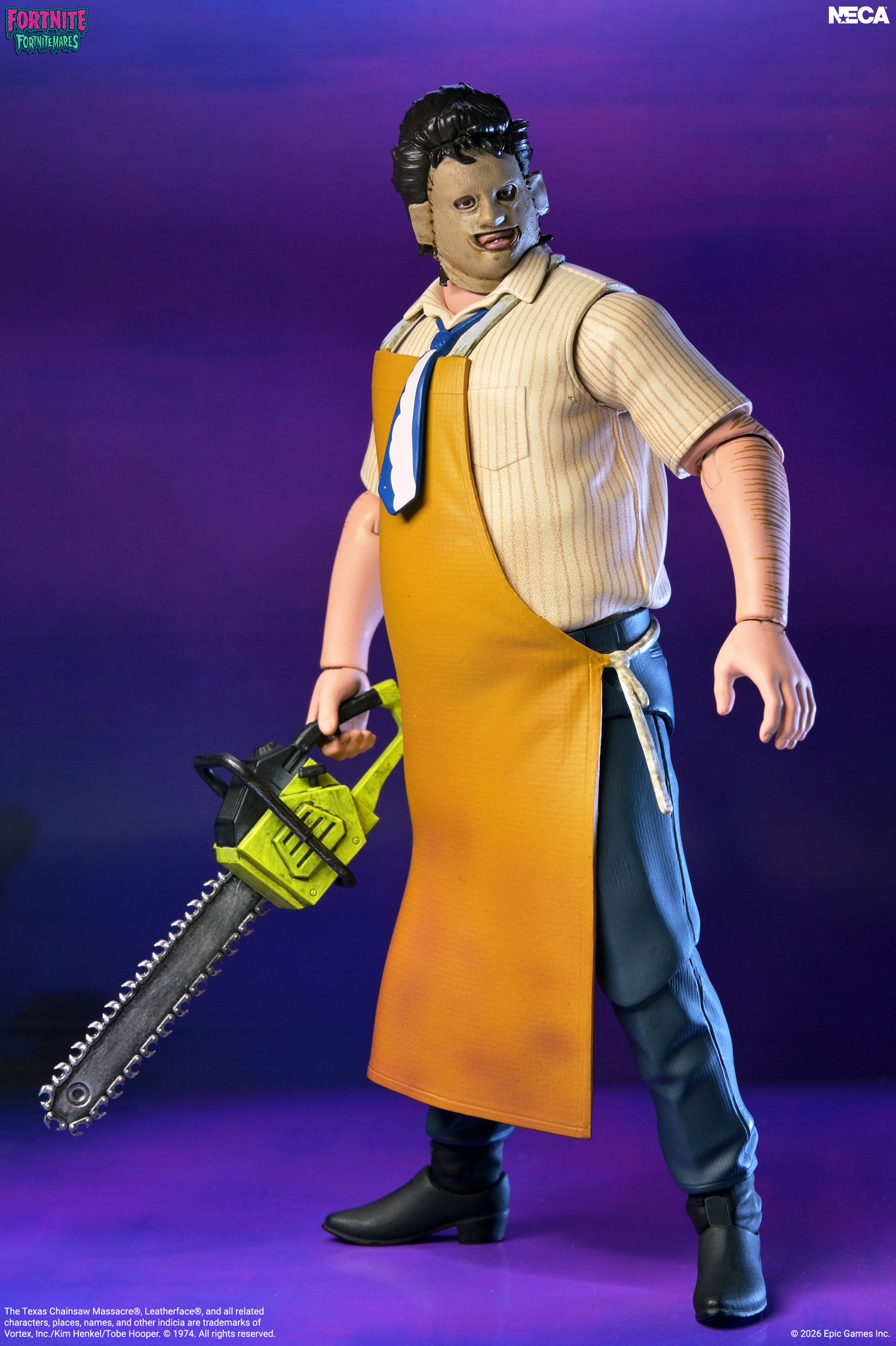 Fortnite x Texas Chainsaw Massacre - Fortnitemares Leatherface 7” Scale Action Figure on the NECA Store