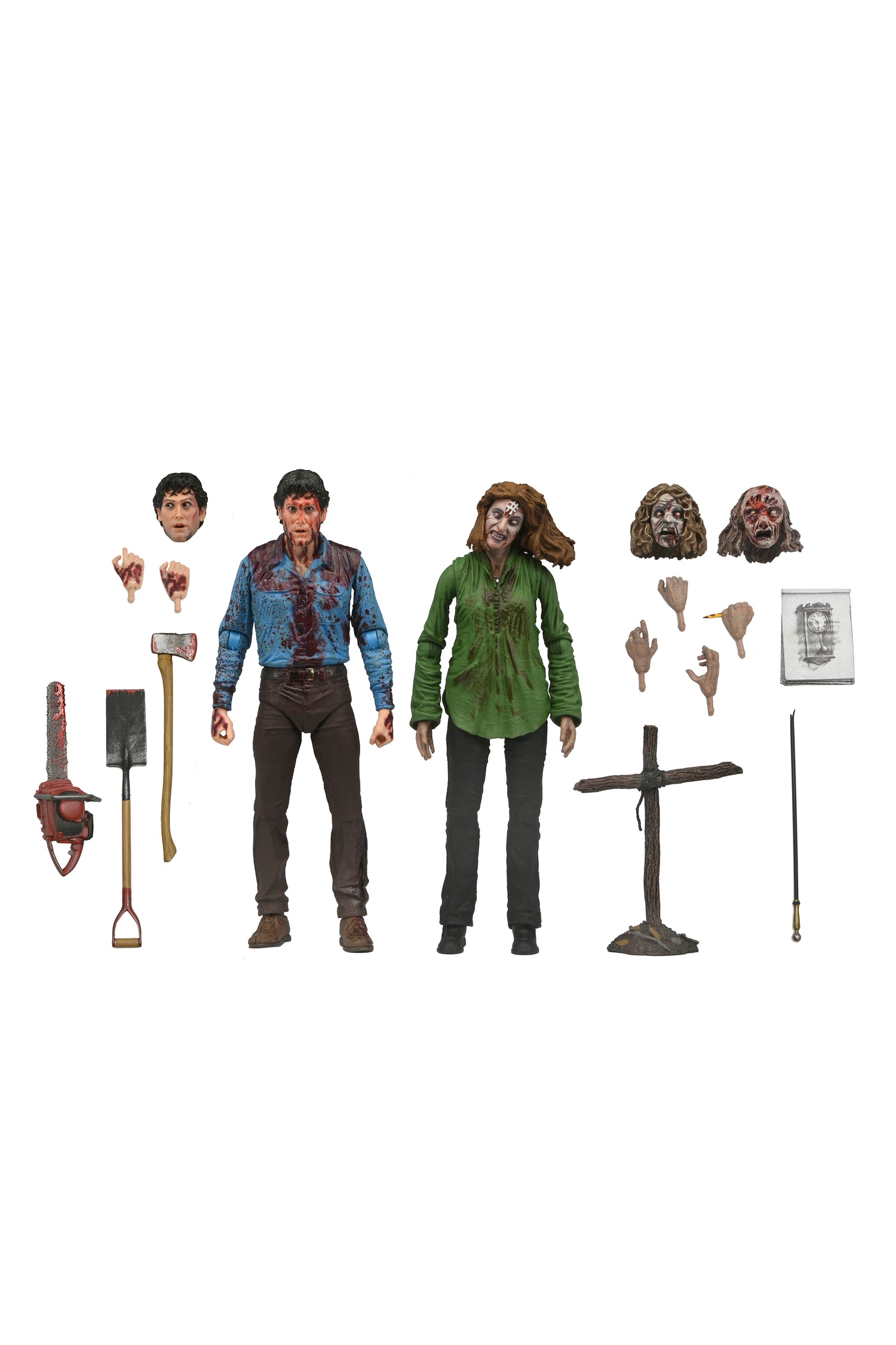 The Evil Dead - Bloody Ash &amp; Cheryl Williams 7” Scale Action Figure (2-Pack) - NECA
