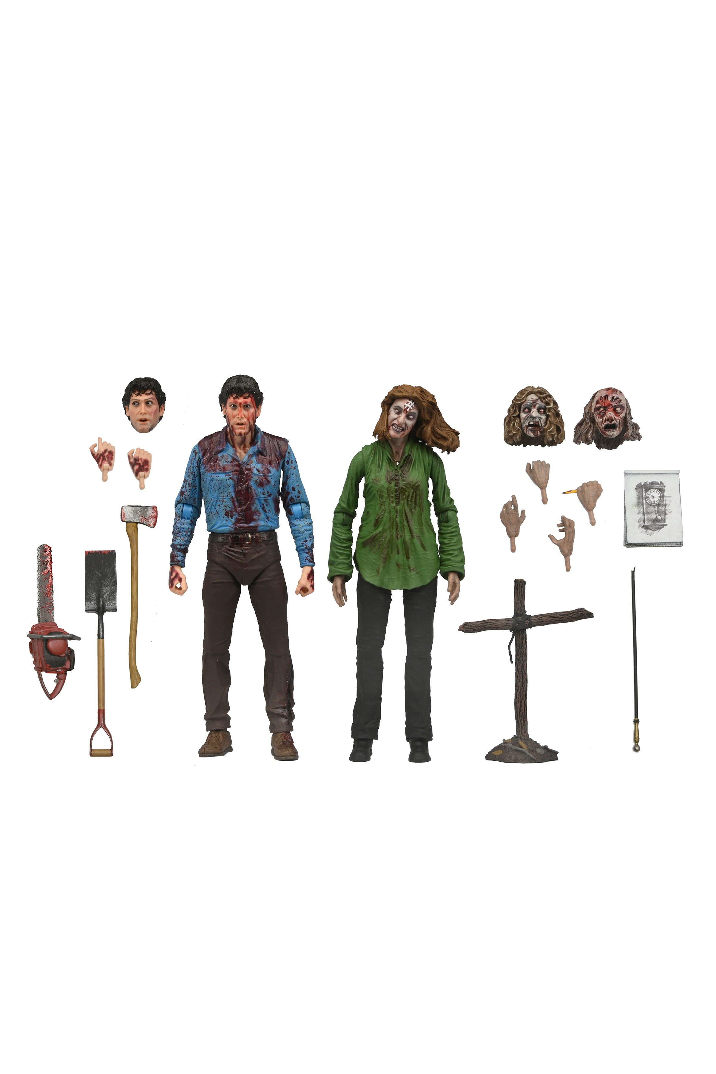 The Evil Dead - Bloody Ash &amp; Cheryl Williams 7” Scale Action Figure (2-Pack) - NECA