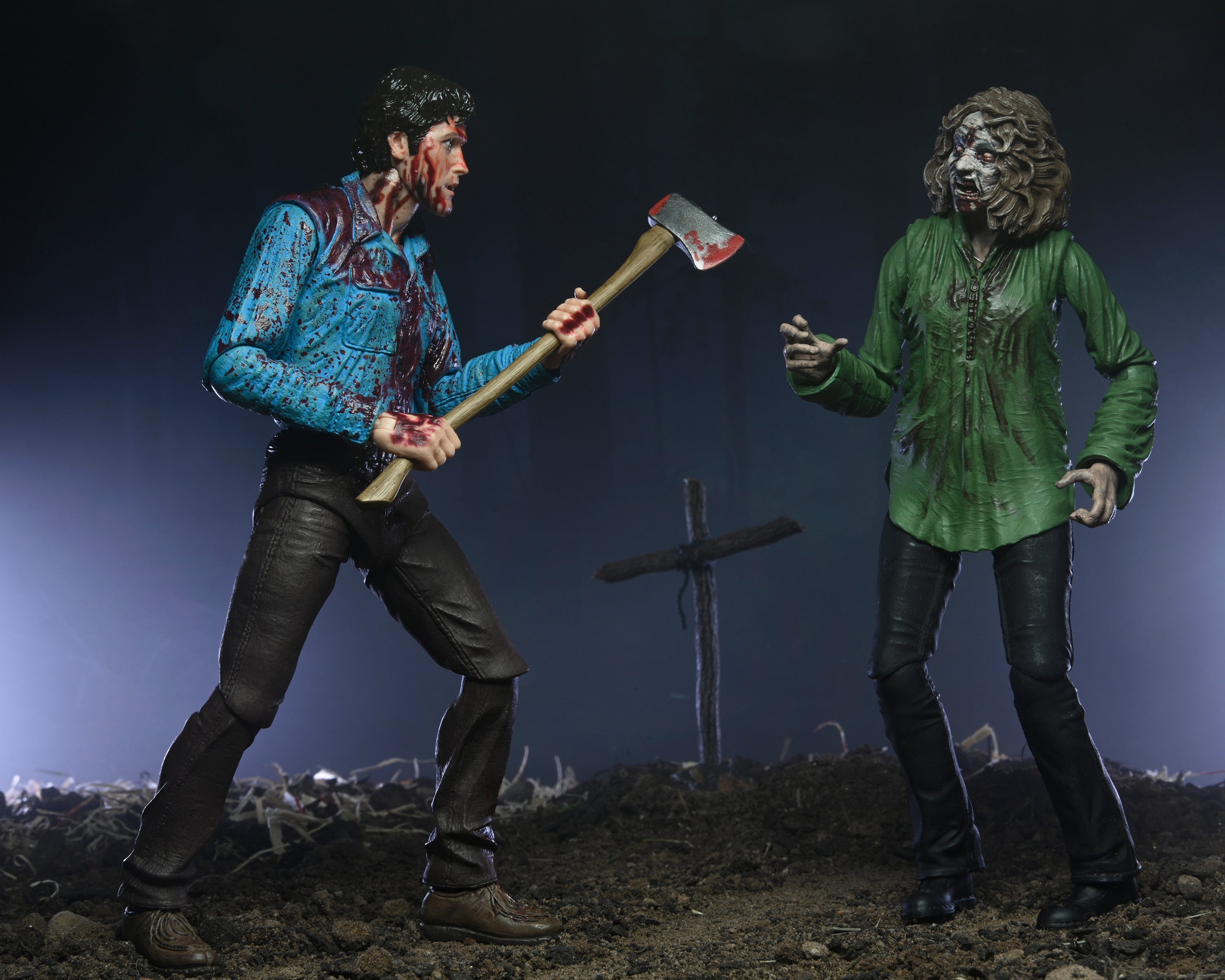 The Evil Dead - Bloody Ash & Cheryl Williams 7” Scale Action Figure (2-Pack) - NECA