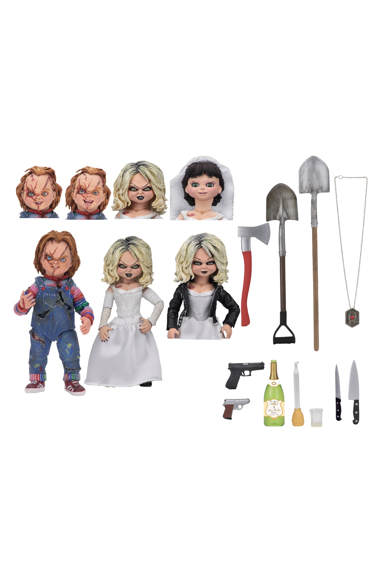 Bride of Chucky - Ultimate Chucky &amp; Tiffany 7&quot; Scale Action Figure (2-Pack) - NECA