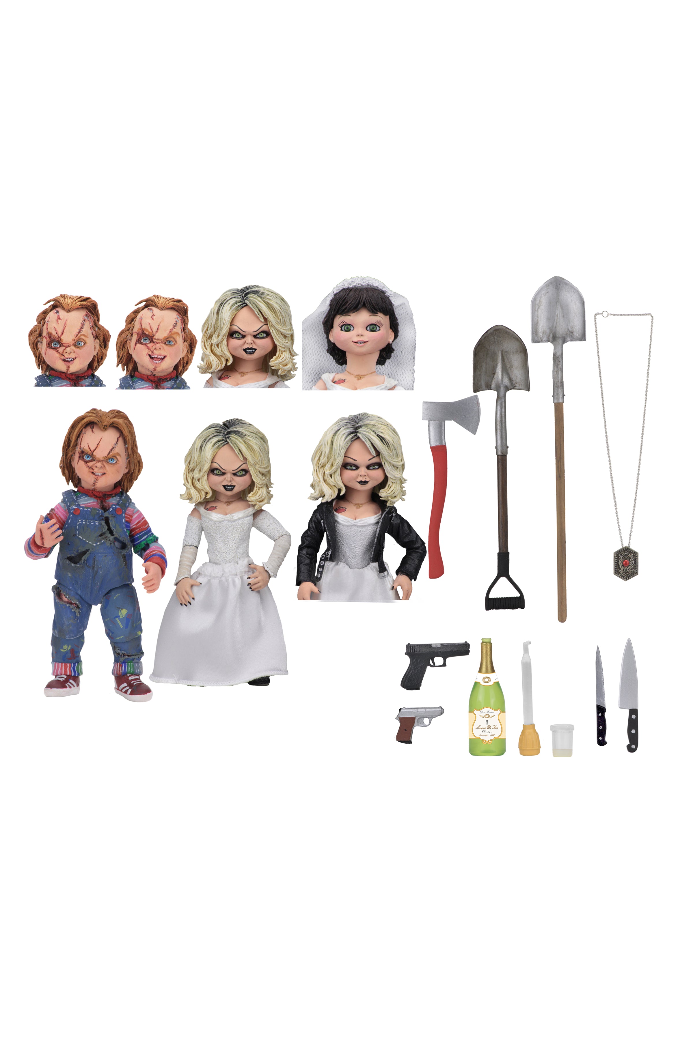 Bride of Chucky - Ultimate Chucky &amp; Tiffany 7&quot; Scale Action Figure (2-Pack) - NECA