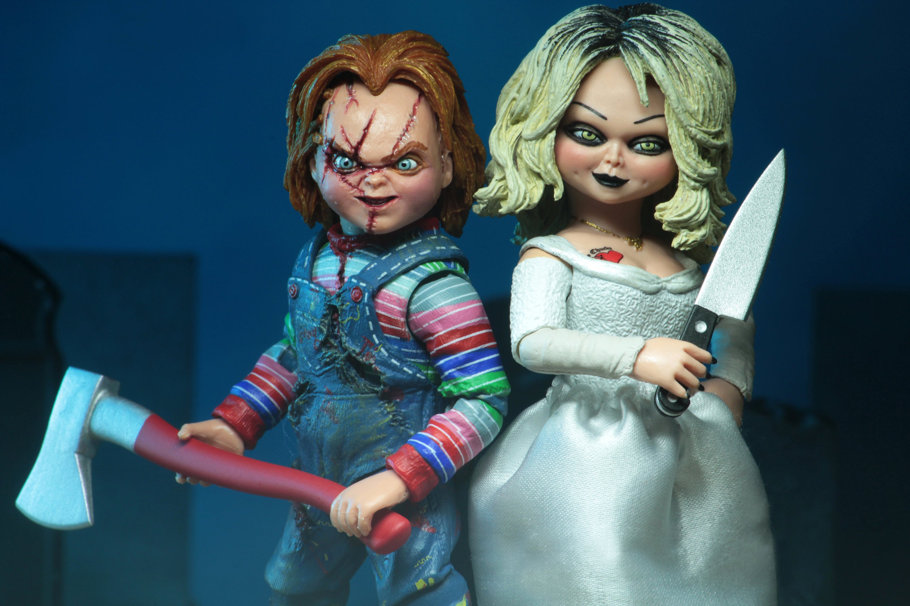 Bride of Chucky - Ultimate Chucky & Tiffany 7" Scale Action Figure (2-Pack) - NECA
