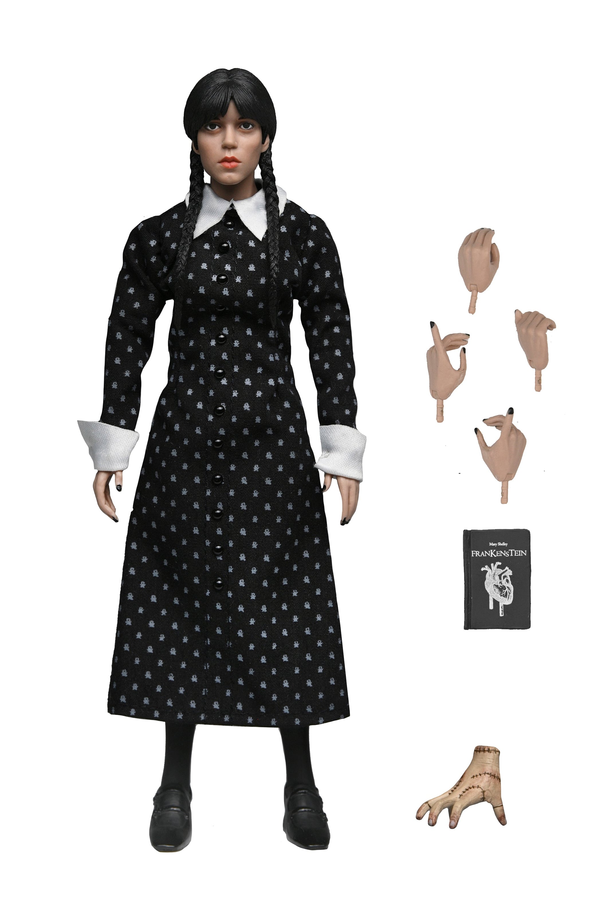 Wednesday - Wednesday Addams (Classic Dress) 8&quot; Clothed Action Figure - NECA
