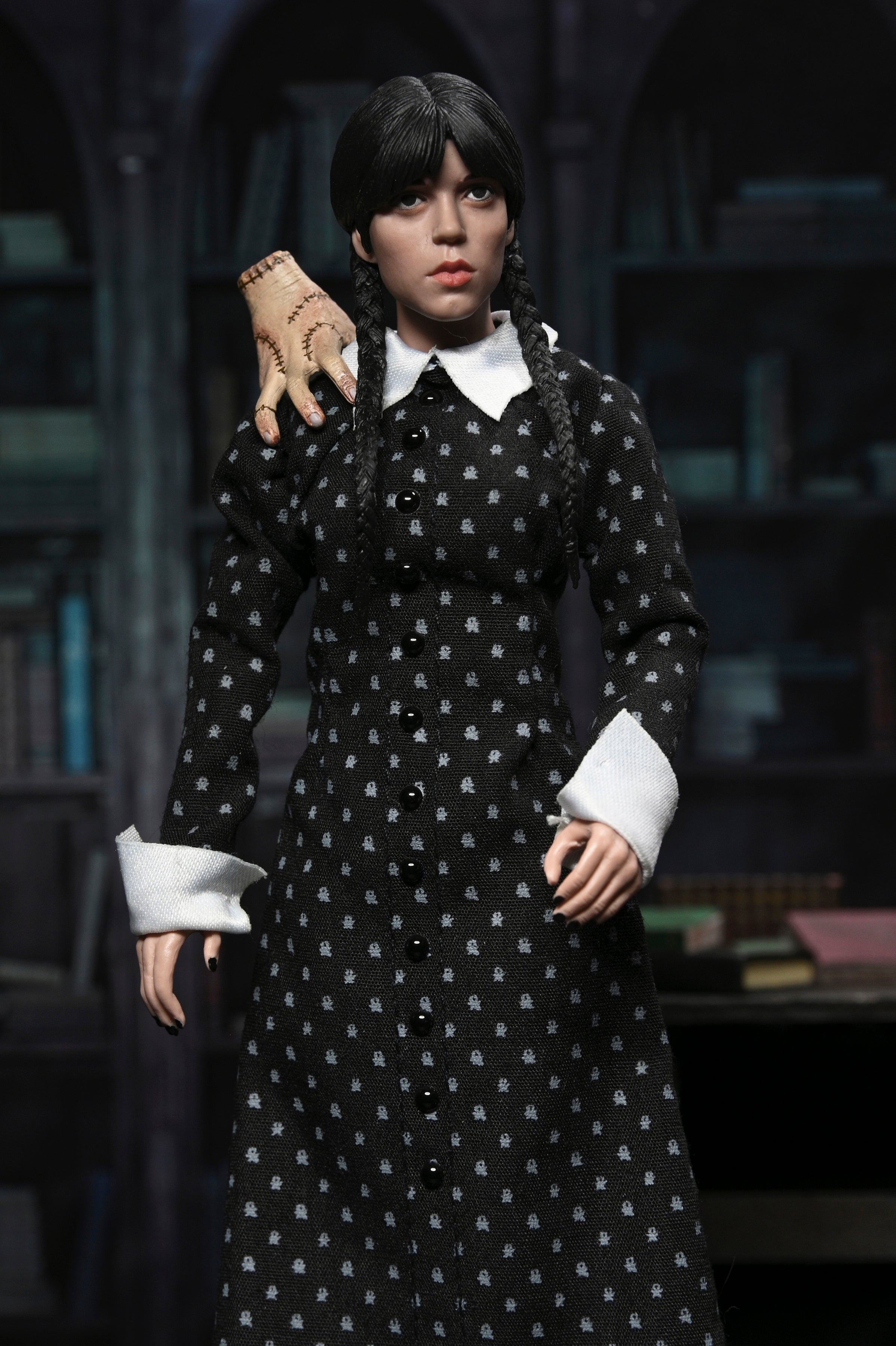 Wednesday - Wednesday Addams (Classic Dress) 8" Clothed Action Figure - NECA