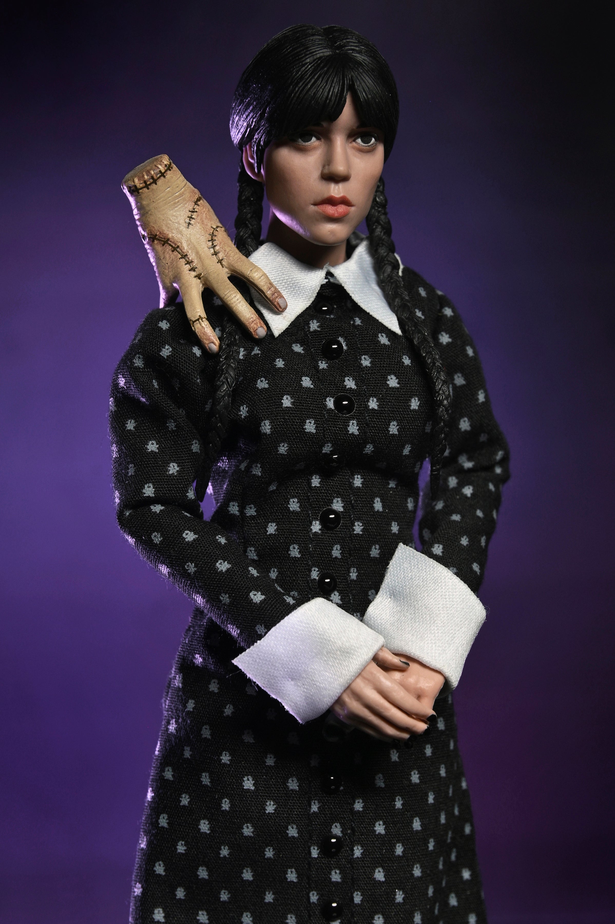 Wednesday - Wednesday Addams (Classic Dress) 8&quot; Clothed Action Figure - NECA