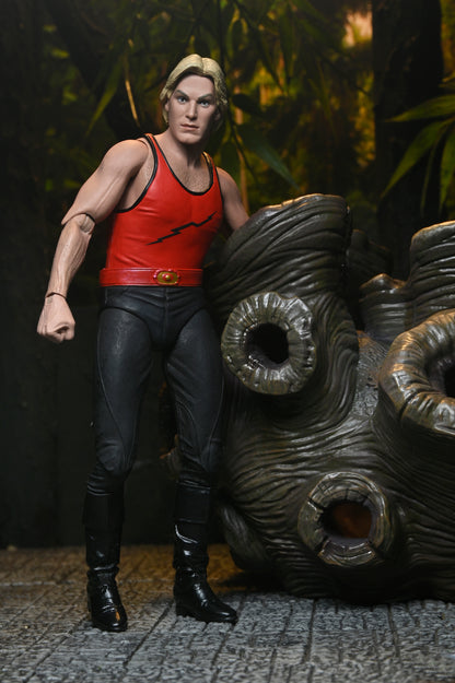 Flash Gordon (1980) - King Features - Deluxe Flash Gordon &quot;Wood Beast Challenge&quot; 7” Scale Action Figure (2024 Con Exclusive) - NECA