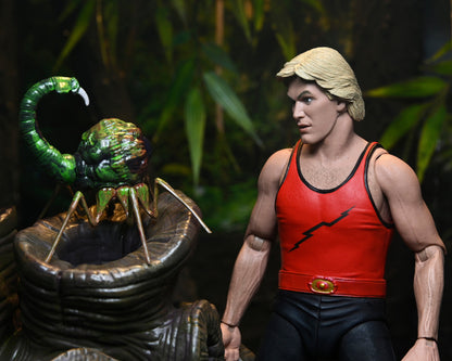 Flash Gordon (1980) - King Features - Deluxe Flash Gordon &quot;Wood Beast Challenge&quot; 7” Scale Action Figure (2024 Con Exclusive) - NECA