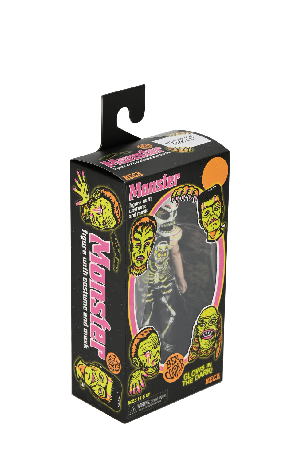 Ben Cooper Costume Kids Collection – Skeleton Girl 6&quot; Glow-in-the-Dark Clothed Action Figure (2024 Con Exclusive) - NECA