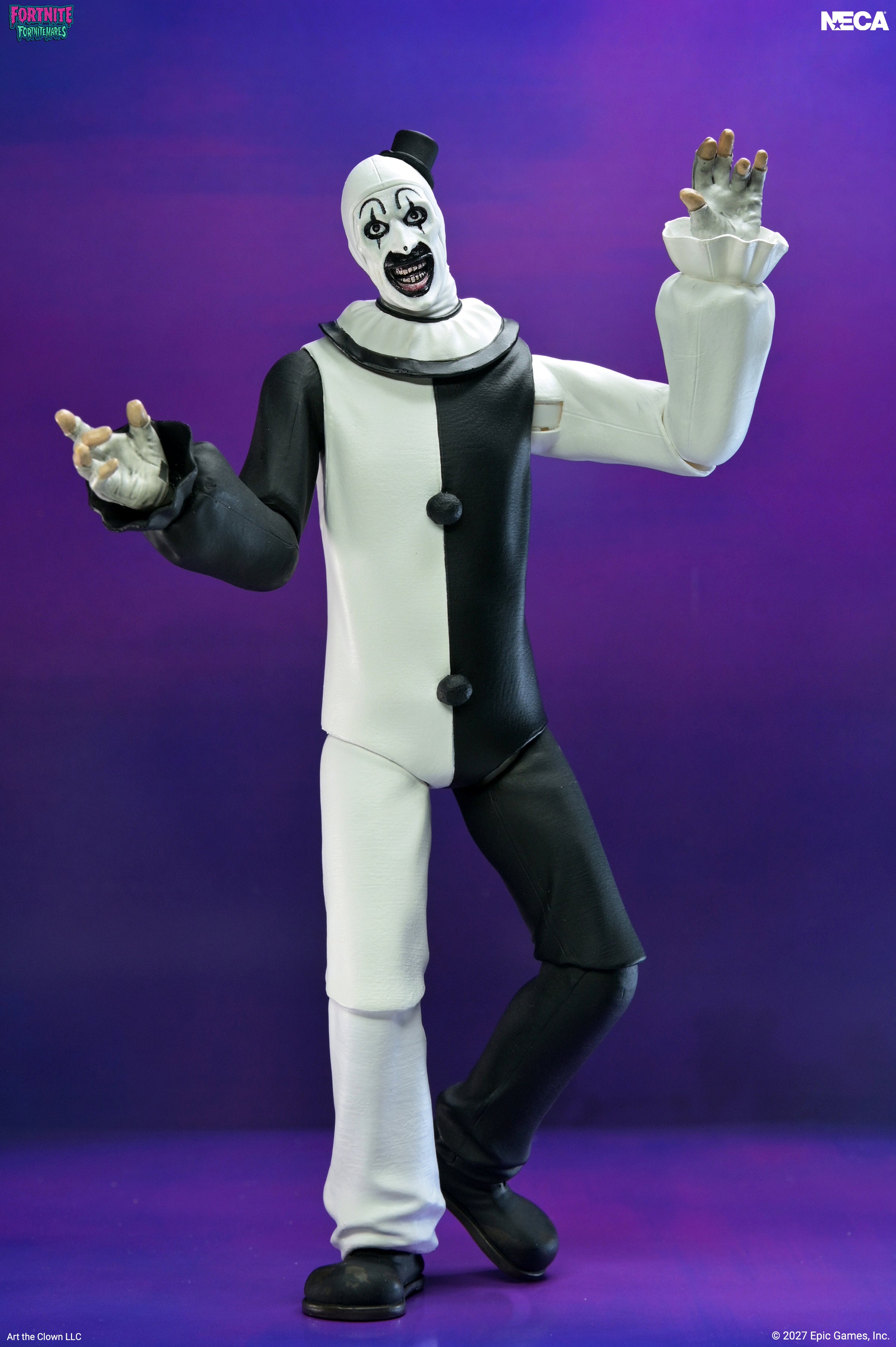 Fortnite x Terrifier - Fortnitemares Art the Clown 7" Scale Action Figure on the NECA Store