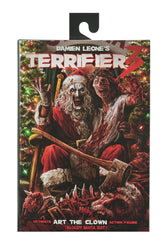 Terrifier 3 - Ultimate Santa Suit Art the Clown (Bloody Version) 7" Scale Action Figure on the NECA Store