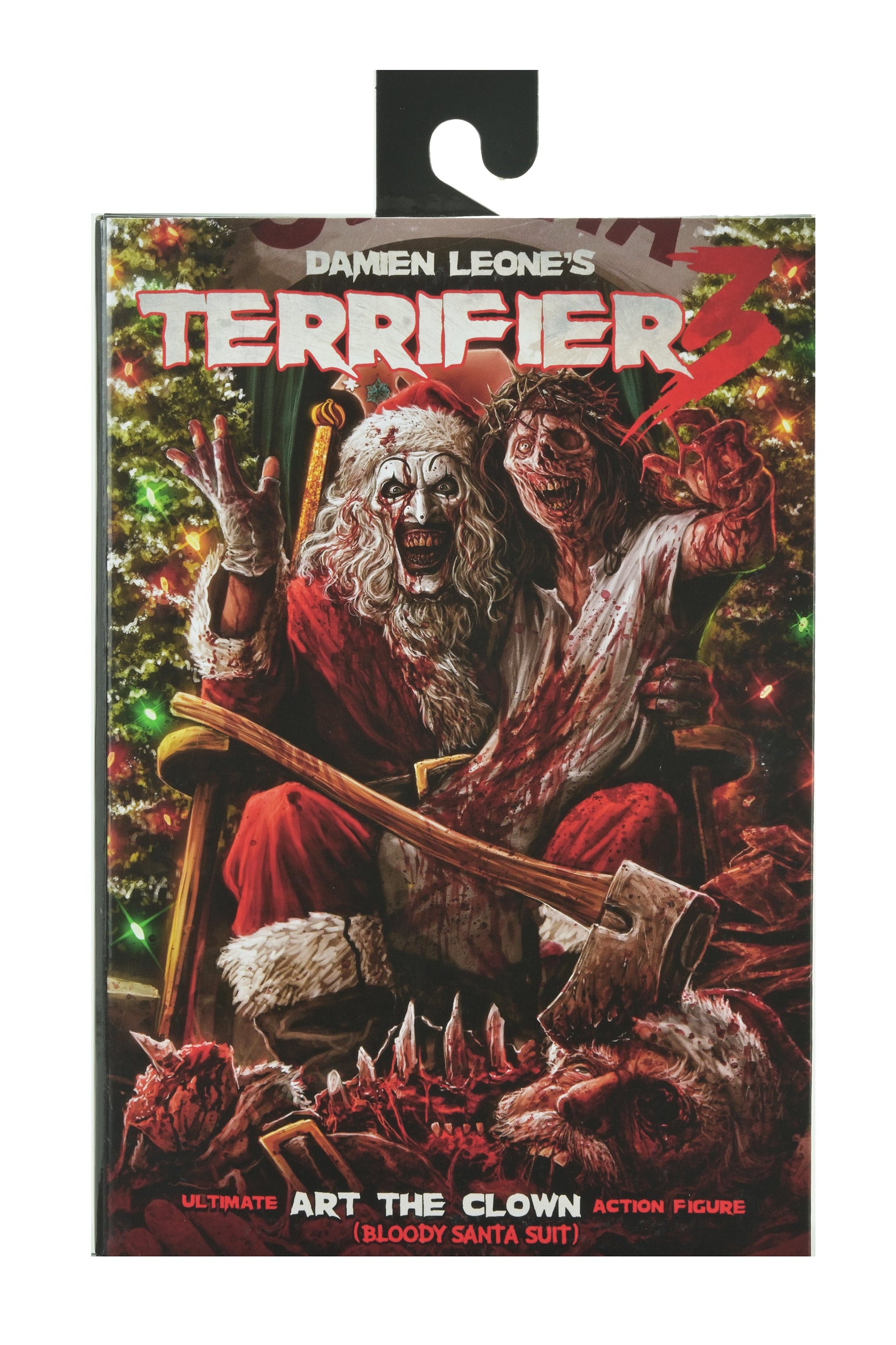 Terrifier 3 - Ultimate Santa Suit Art the Clown (Bloody Version) 7" Scale Action Figure on the NECA Store