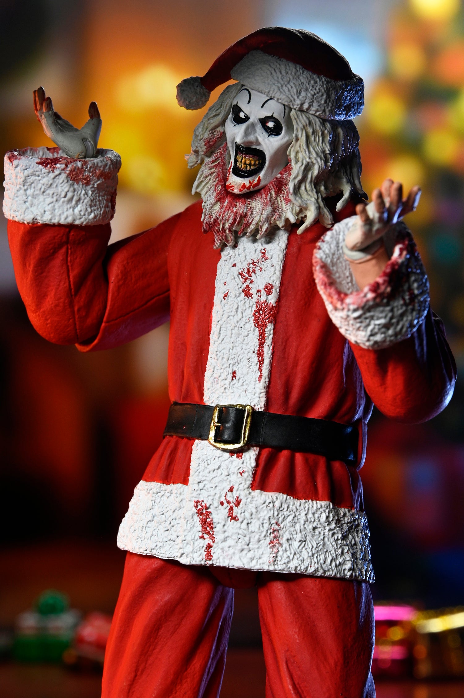 Terrifier 3 - Ultimate Santa Suit Art the Clown (Bloody Version) 7" Scale Action Figure on the NECA Store