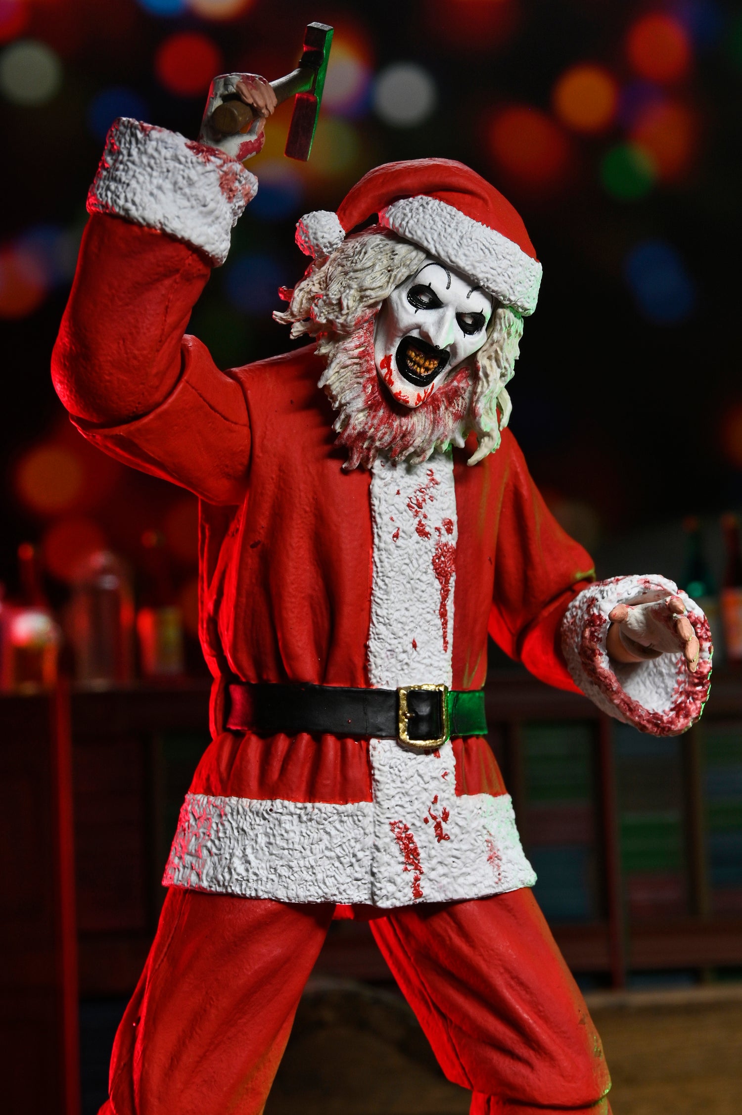 Terrifier 3 - Ultimate Santa Suit Art the Clown (Bloody Version) 7" Scale Action Figure on the NECA Store