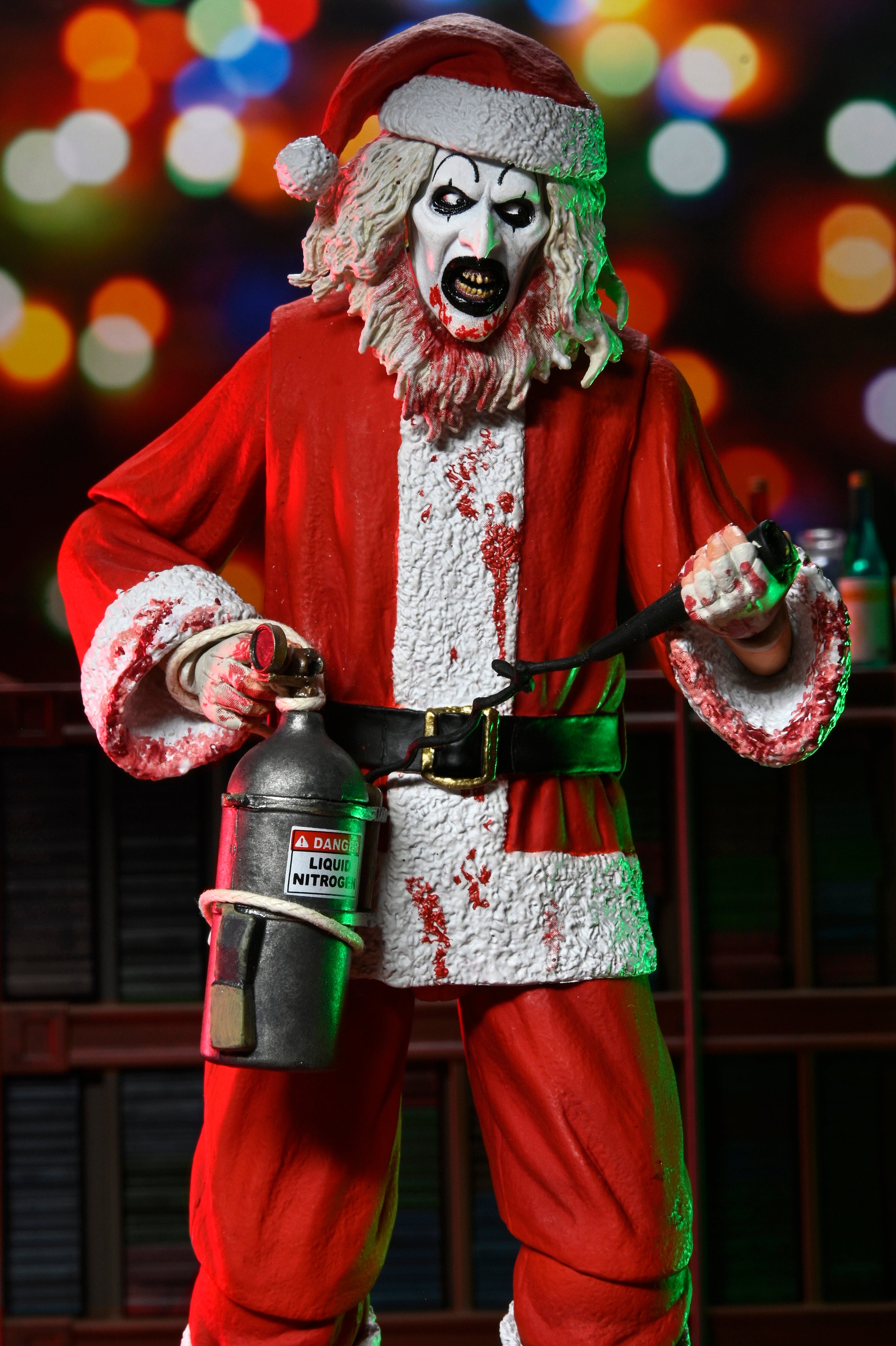 Terrifier 3 - Ultimate Santa Suit Art the Clown (Bloody Version) 7" Scale Action Figure on the NECA Store
