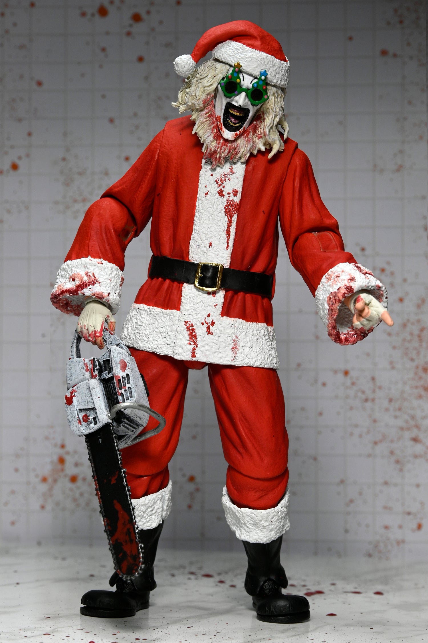Terrifier 3 - Ultimate Santa Suit Art the Clown (Bloody Version) 7" Scale Action Figure on the NECA Store
