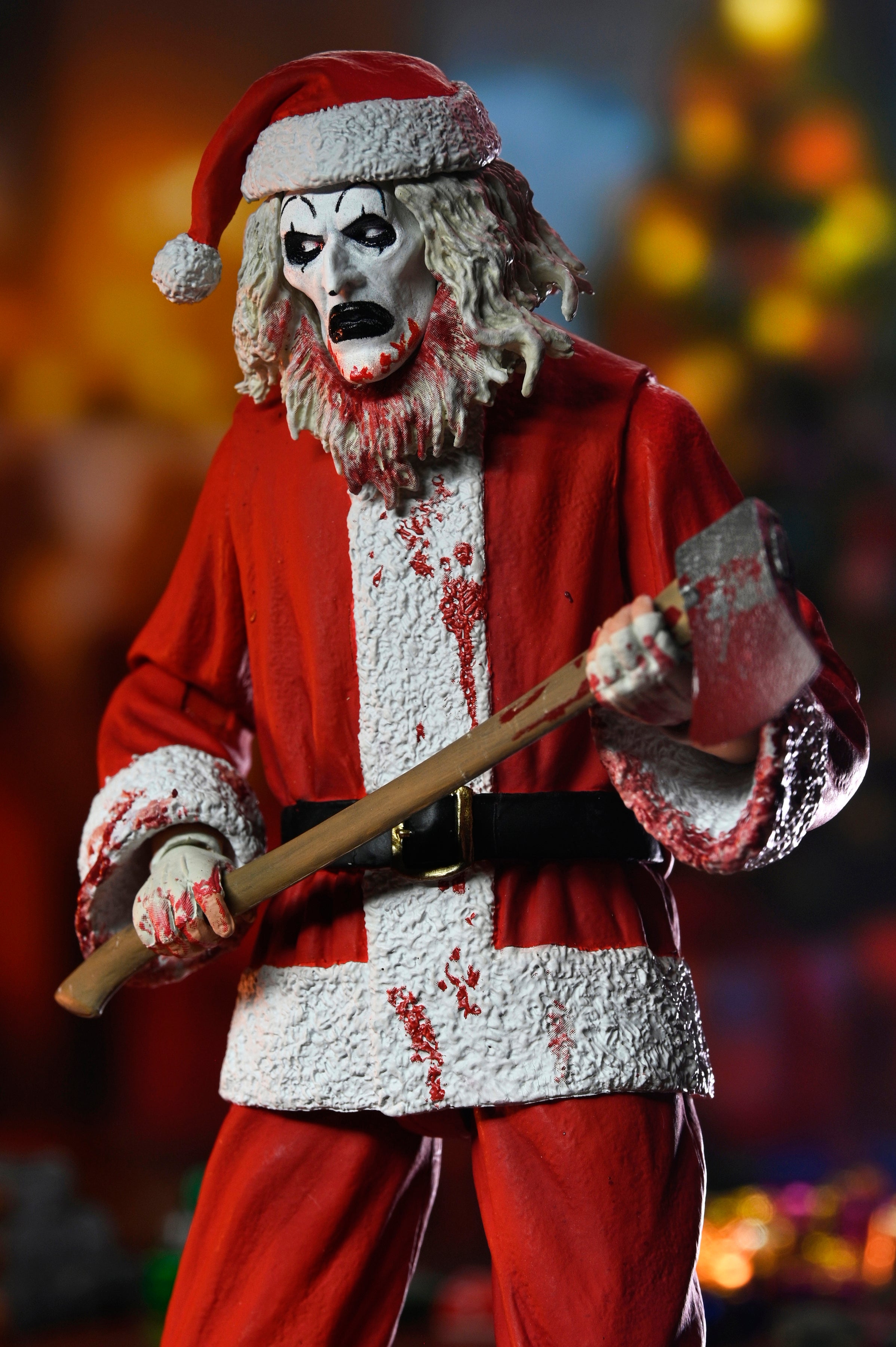Terrifier 3 - Ultimate Santa Suit Art the Clown (Bloody Version) 7" Scale Action Figure on the NECA Store