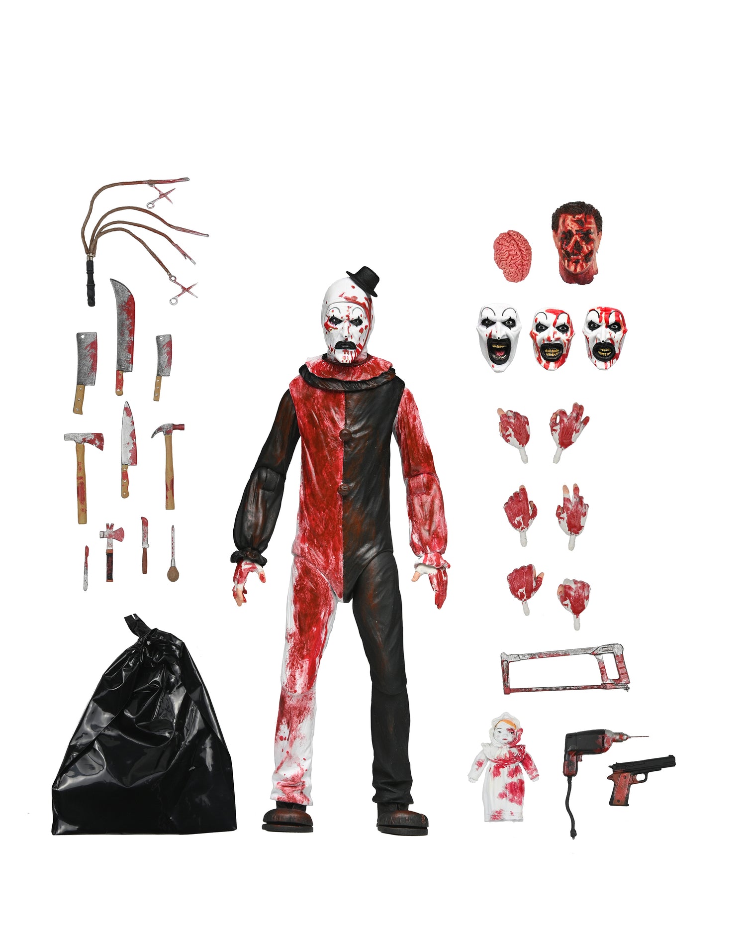 Terrifier - Ultimate Art the Clown 7" Scale Action Figure (Blood Soaked)