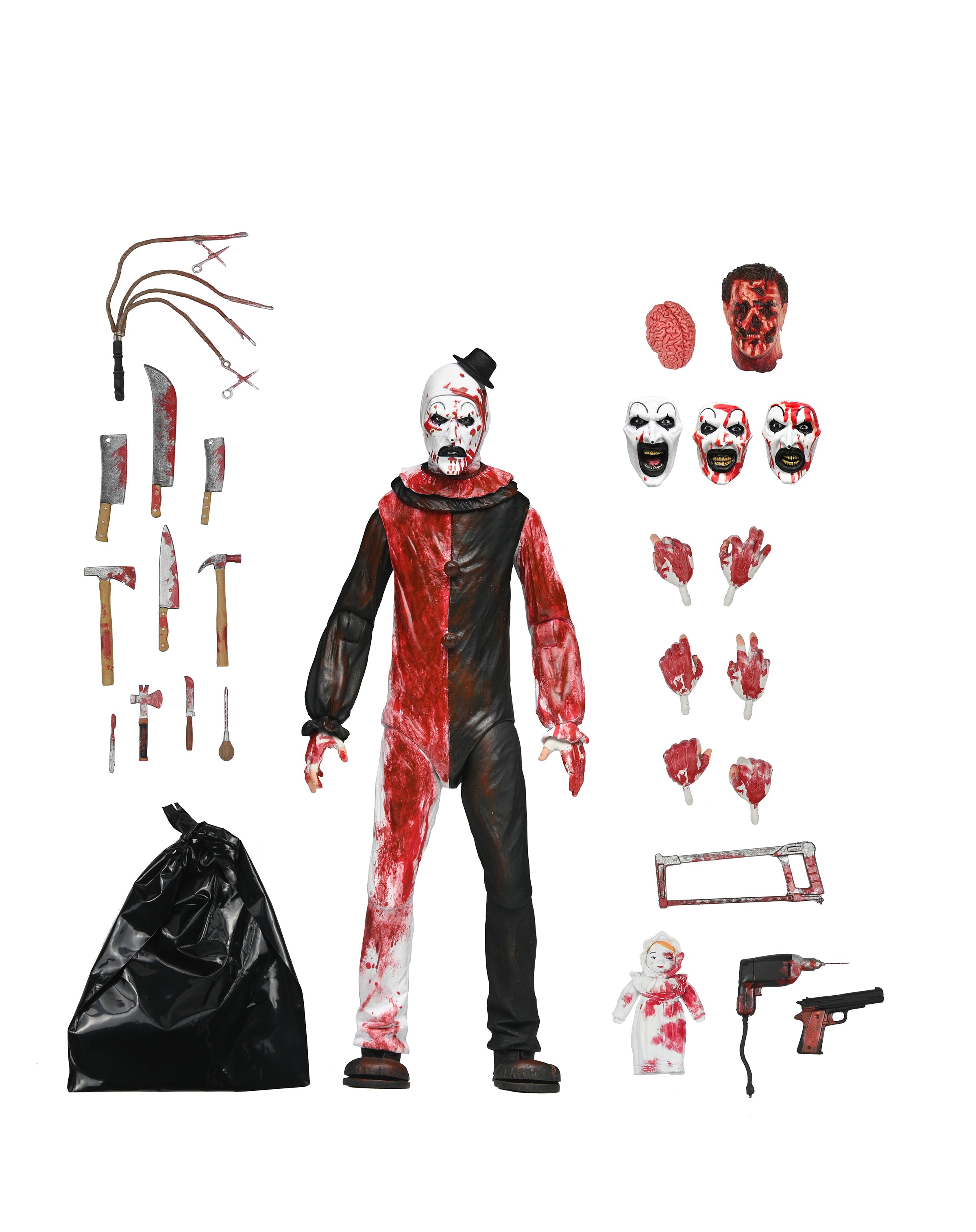 Terrifier - Ultimate Art the Clown 7" Scale Action Figure (Blood Soaked)