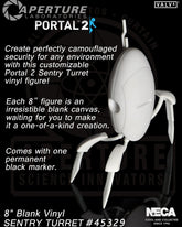 Portal 2 - Sentry Turret 8" Blank Vinyl Figure on the NECA Store