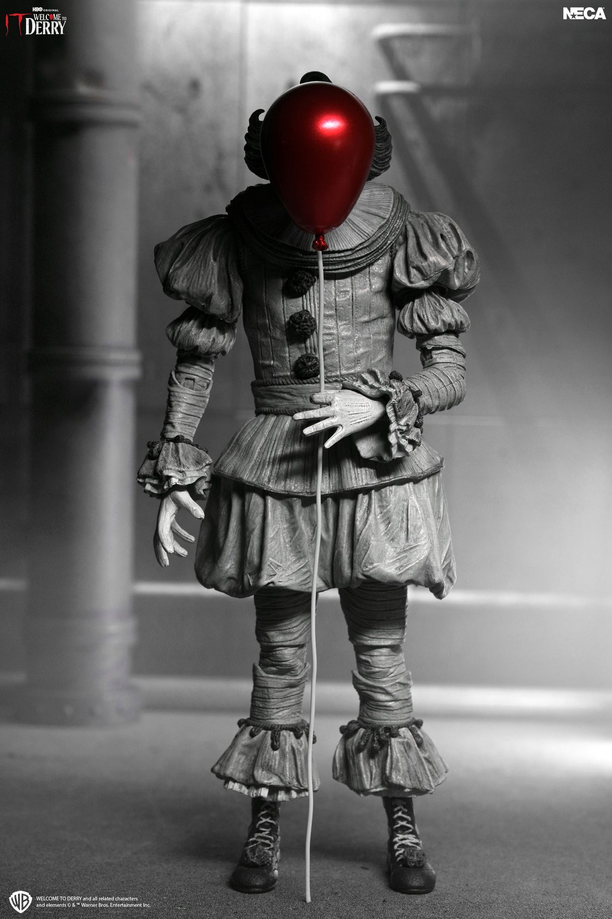 IT: Welcome to Derry - Ultimate Black &amp; White Pennywise 7” Scale Action Figure on the NECA Store