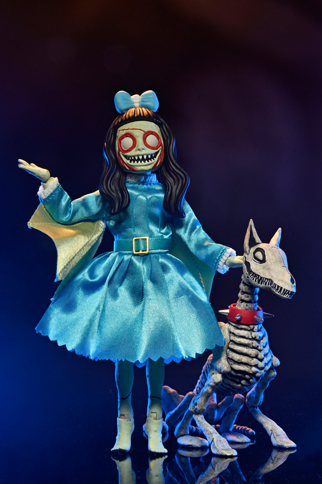 The Beauty of Horror - Ghouliana &amp; Poppet 8&quot; Scale Clothed Action Figure Deluxe Afterlife Set with Limited-Edition Coloring Book Signed by Alan Robert - NECA