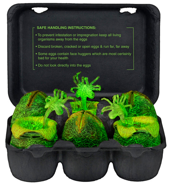 【極レア・発光ギミック】エリア51　 ジオラマセット 　エイリアン＆UFO Alien - Glow-in-the-Dark Egg Set in Collectible Carton