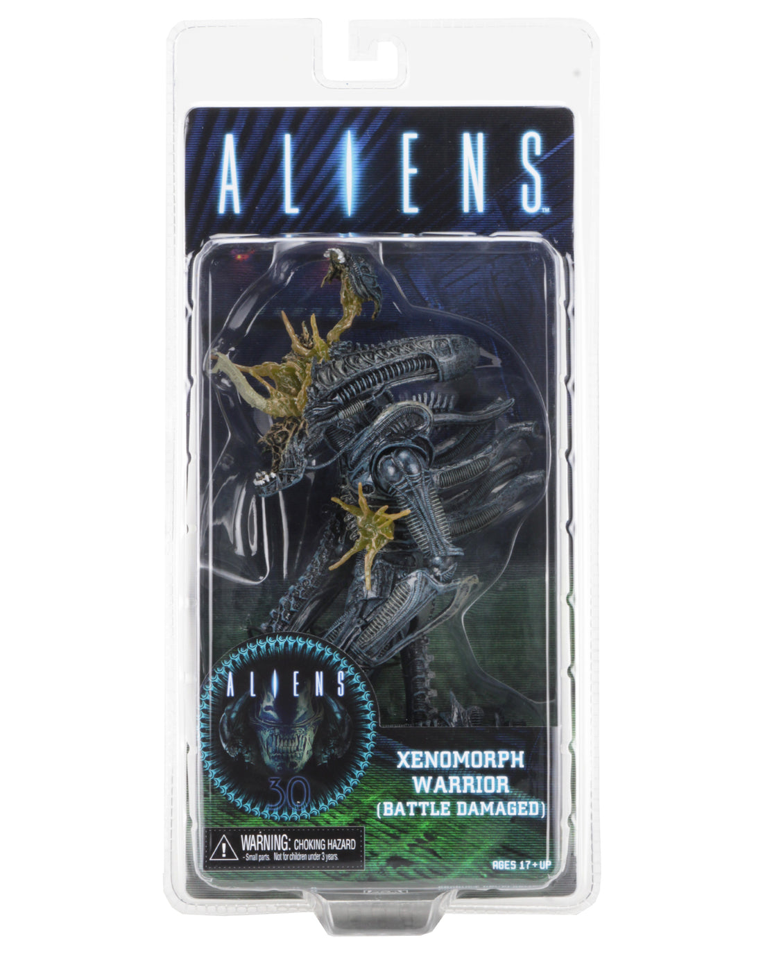 Aliens - Series 12 - Battle Damaged Aliens Warrior 7" Scale Action Figure (BLUE)- NECA