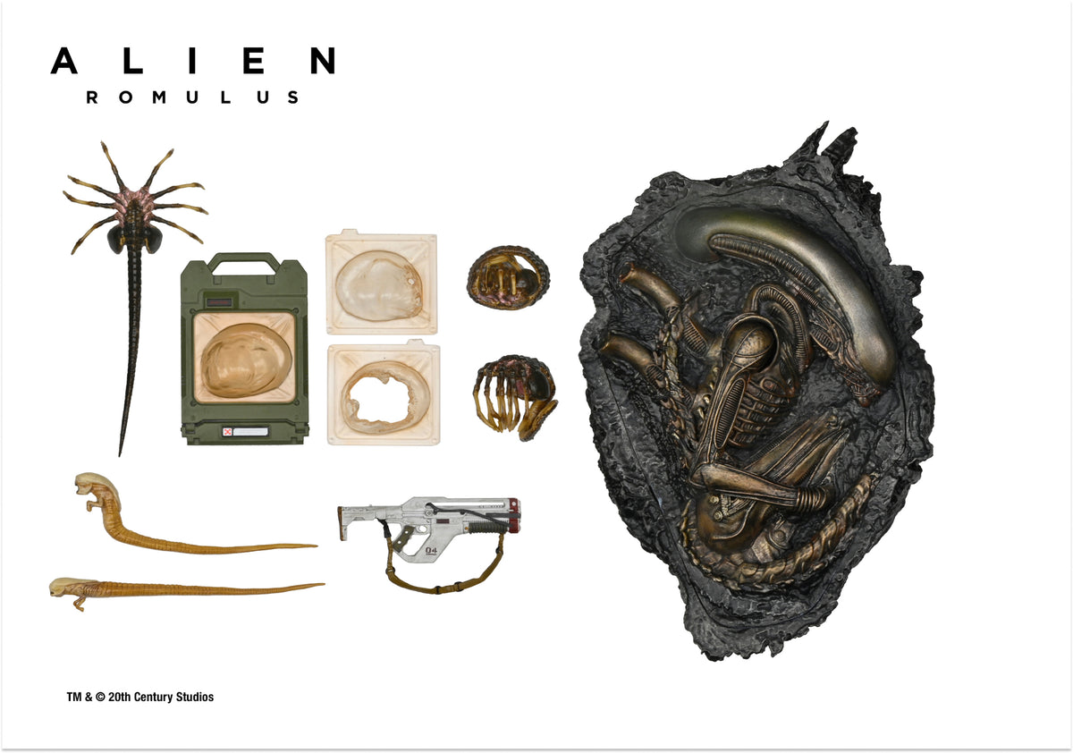 Exploding Xenomorph Figure Alien: Romulus Ultimate Scorched Xenomorph 7-inch Scale Action Figure ...