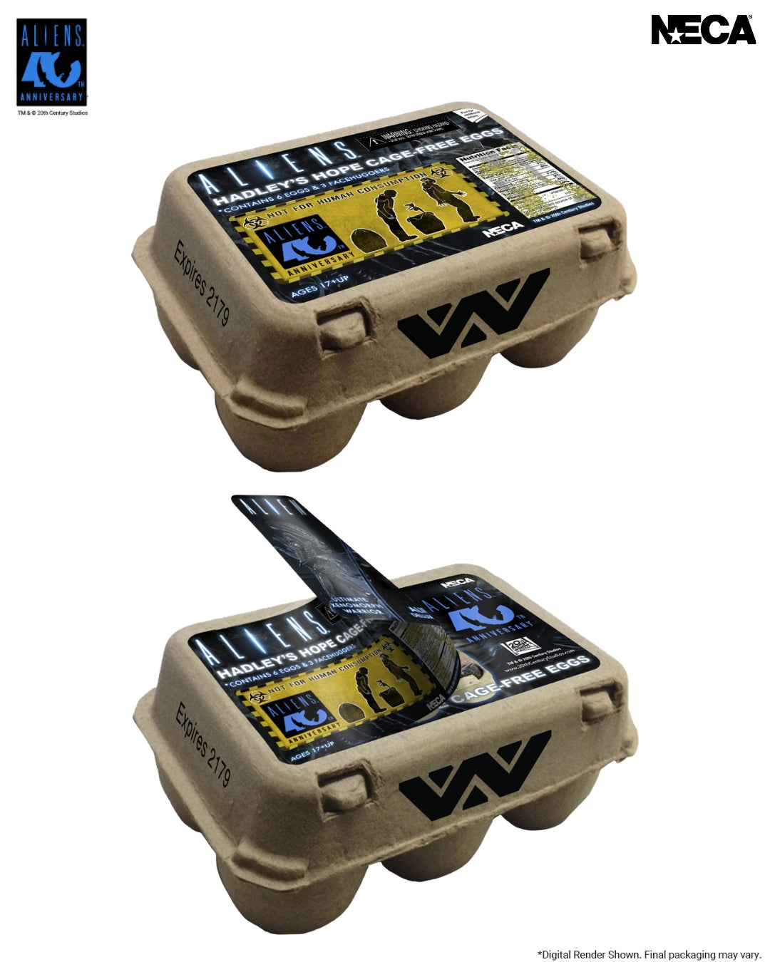 Aliens - 40th Anniversary Carton of Alien Eggs 6-Pack Accessory Pack (PRE-ORDER)