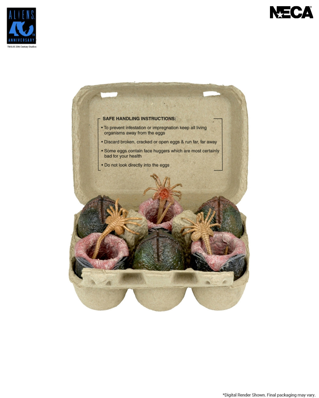 Aliens - 40th Anniversary Carton of Alien Eggs 6-Pack Accessory