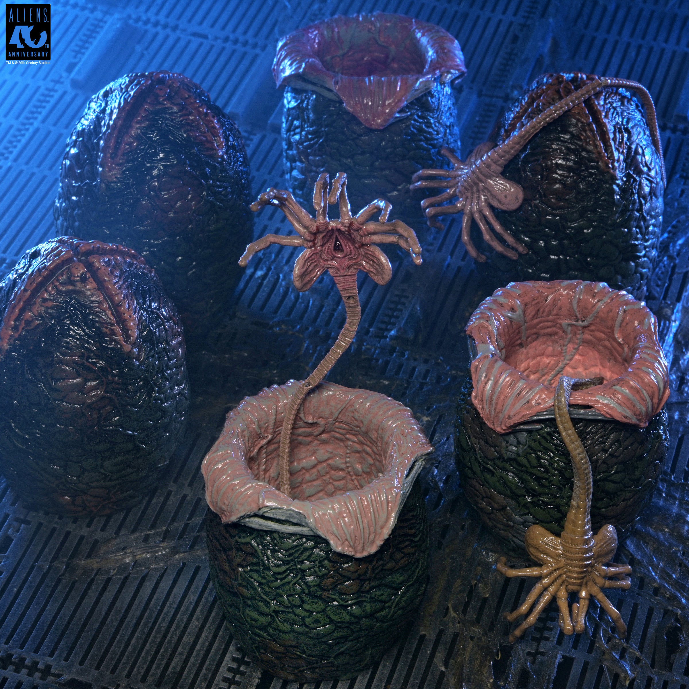 エイリアン　neca 5体セット Aliens - 40th Anniversary Carton of Alien Eggs 6-Pack Accessory