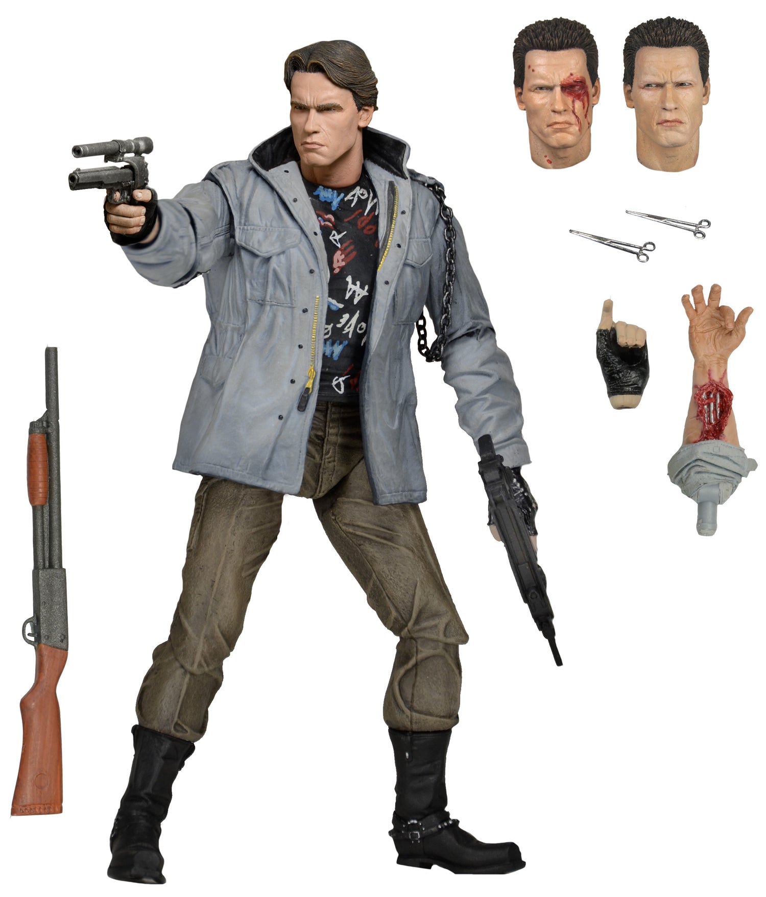 Terminator - 7&quot; Action Figure - Ultimate T-800 (Tech Noir)