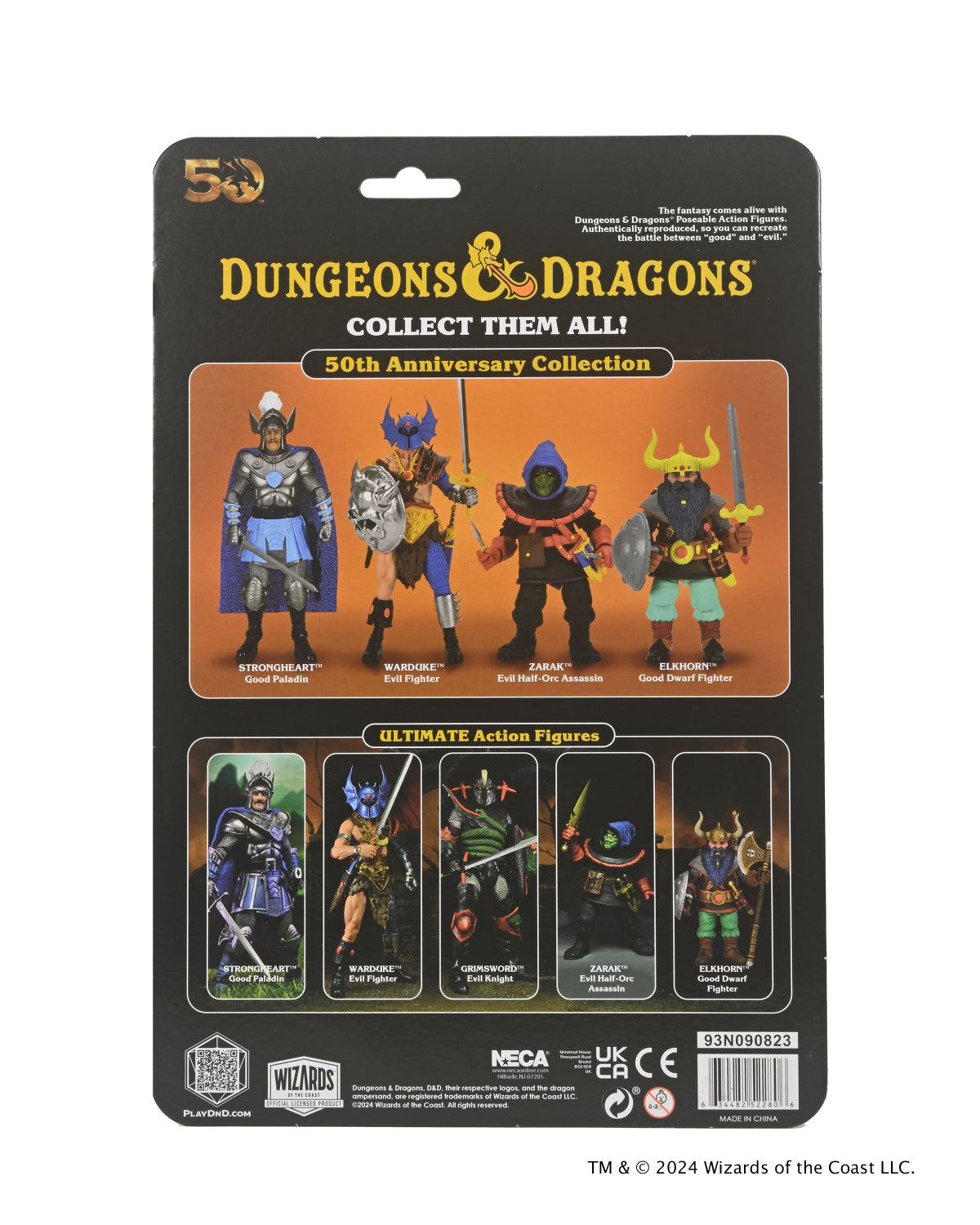 Dungeons and Dragons - 50th Anniversary Warduke 7&quot; Scale Figure on Blister Card - NECA