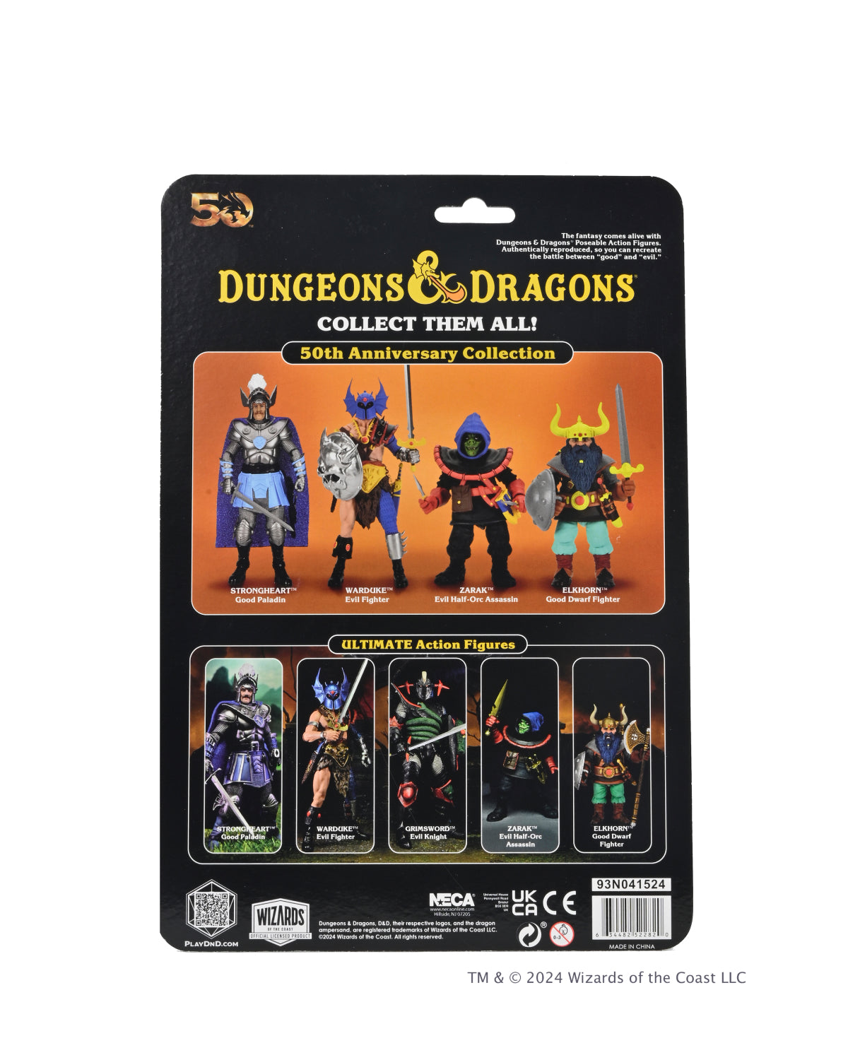 Dungeons and Dragons - 50th Anniversary Elkhorn 7&quot; Scale Figure on Blister Card - NECA