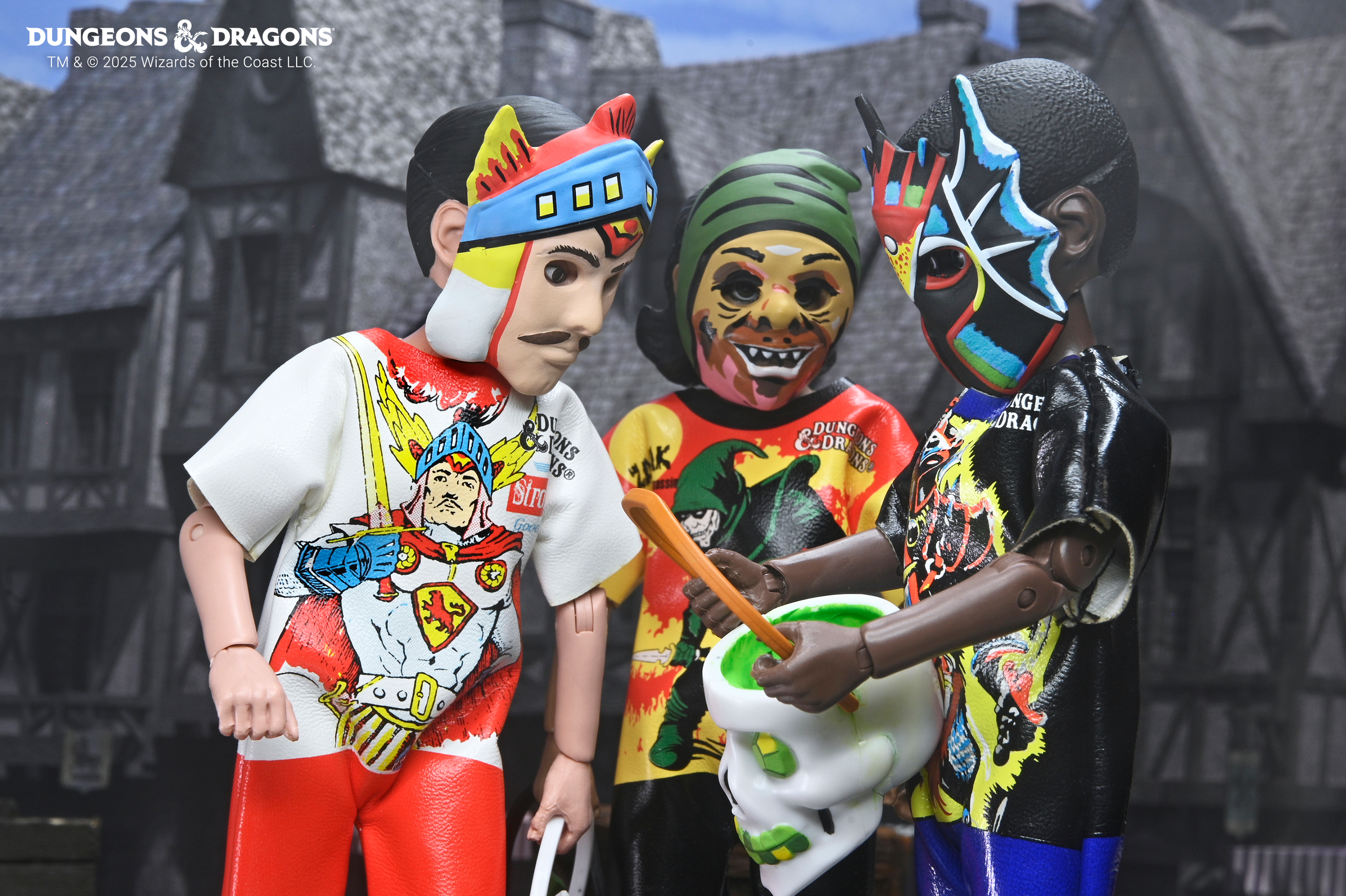 Dungeons & Dragons x Ben Cooper Costume Kids Collection - Zarak, Warduke & Strongheart Costumed Action Figure Bundle - NECA