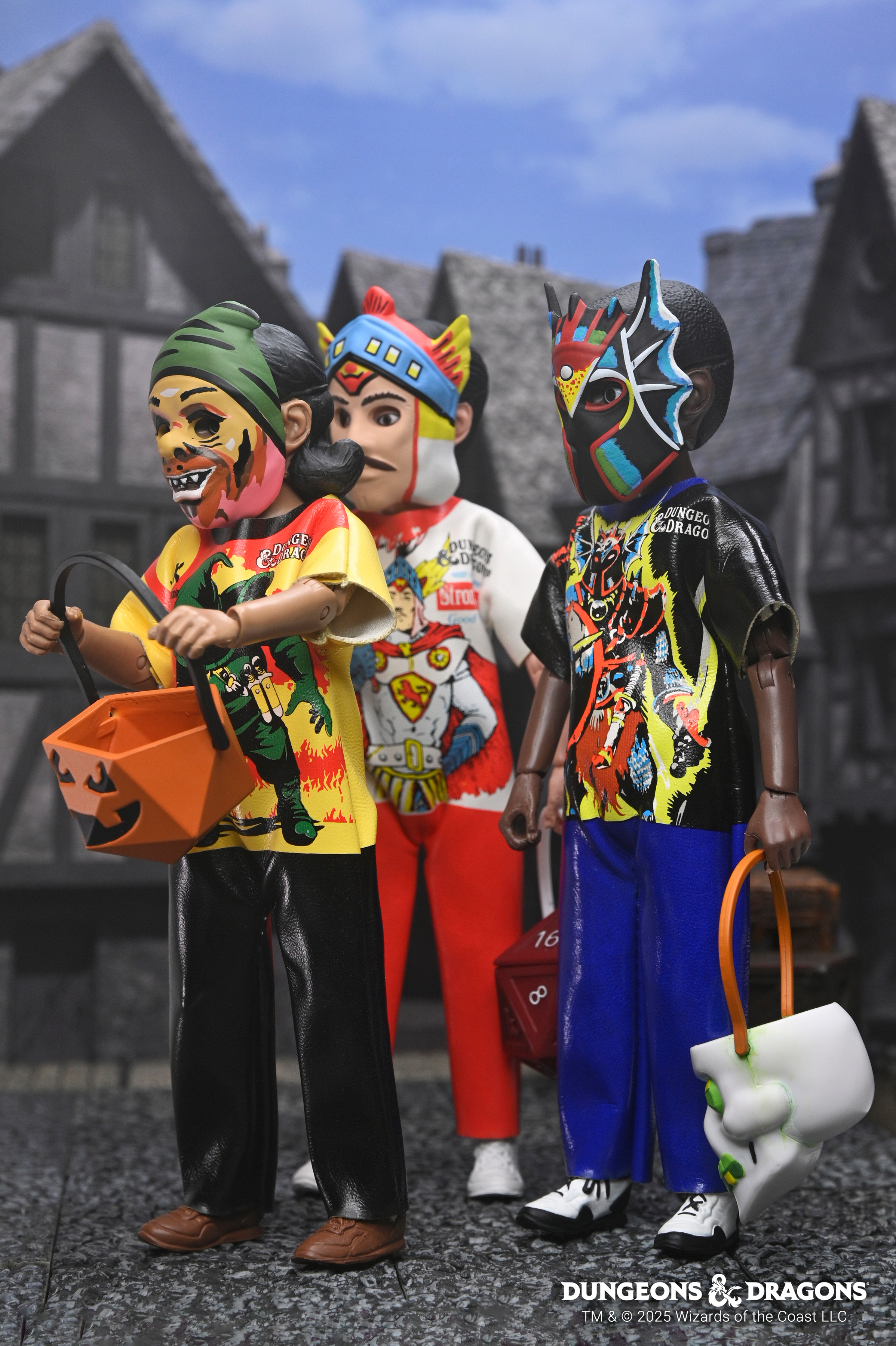 Dungeons & Dragons x Ben Cooper Costume Kids Collection - Zarak, Warduke & Strongheart Costumed Action Figure Bundle - NECA